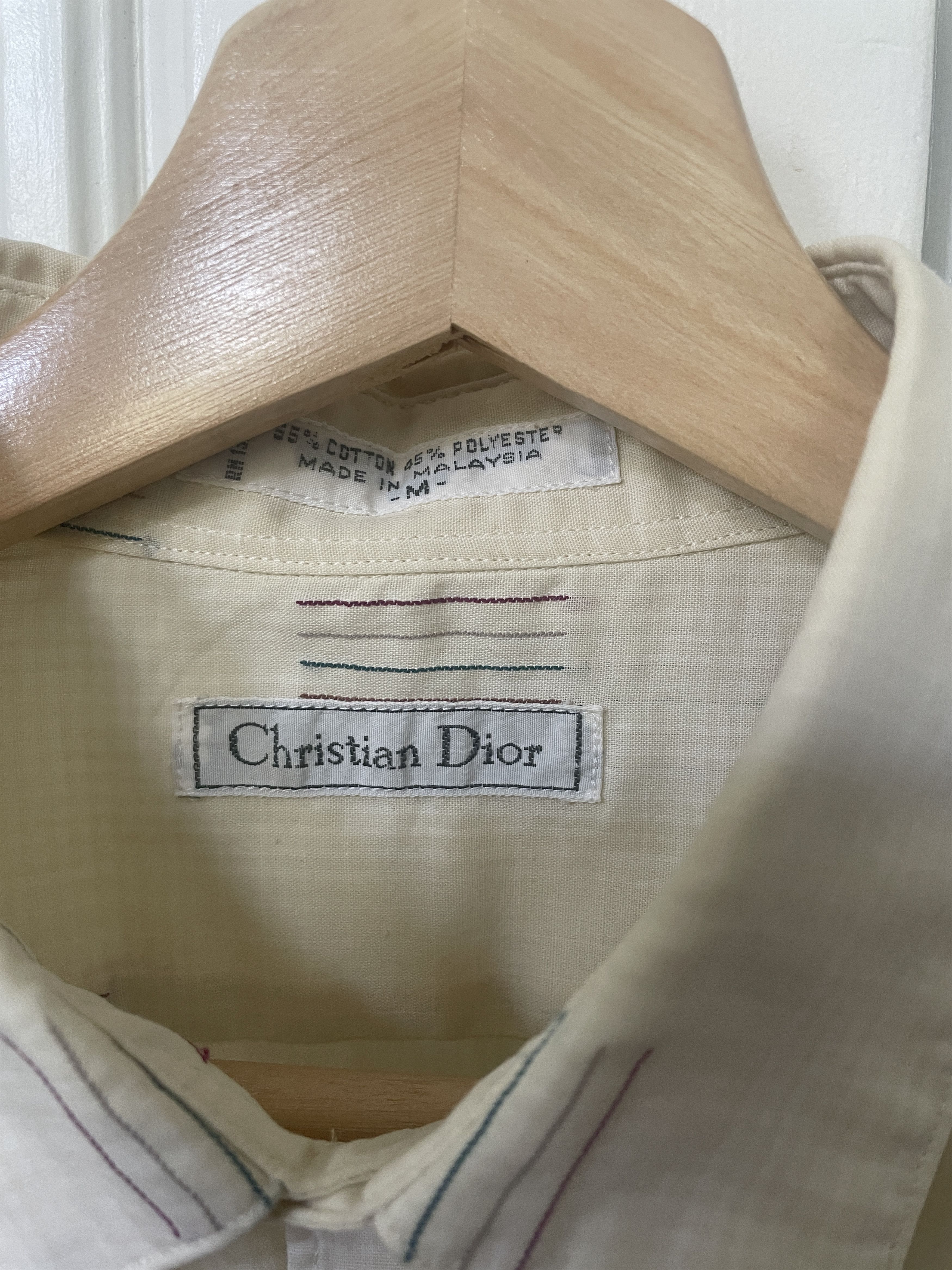 Christian Dior Monsieur Vintage Christian Dior Embroidered Shirt Size US M / EU 48-50 / 2 - 2 Thumbnail