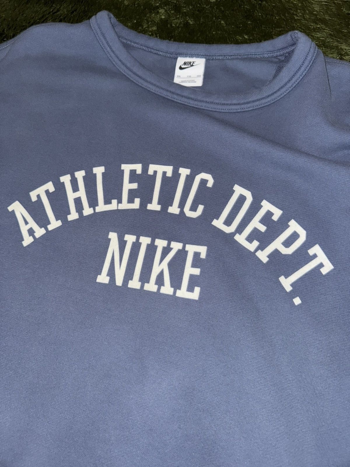 Nike [XXL] Nike NSW Old Logo Fleece Crewneck – Vintage Blue Size US XXL / EU 58 / 5 - 7 Thumbnail