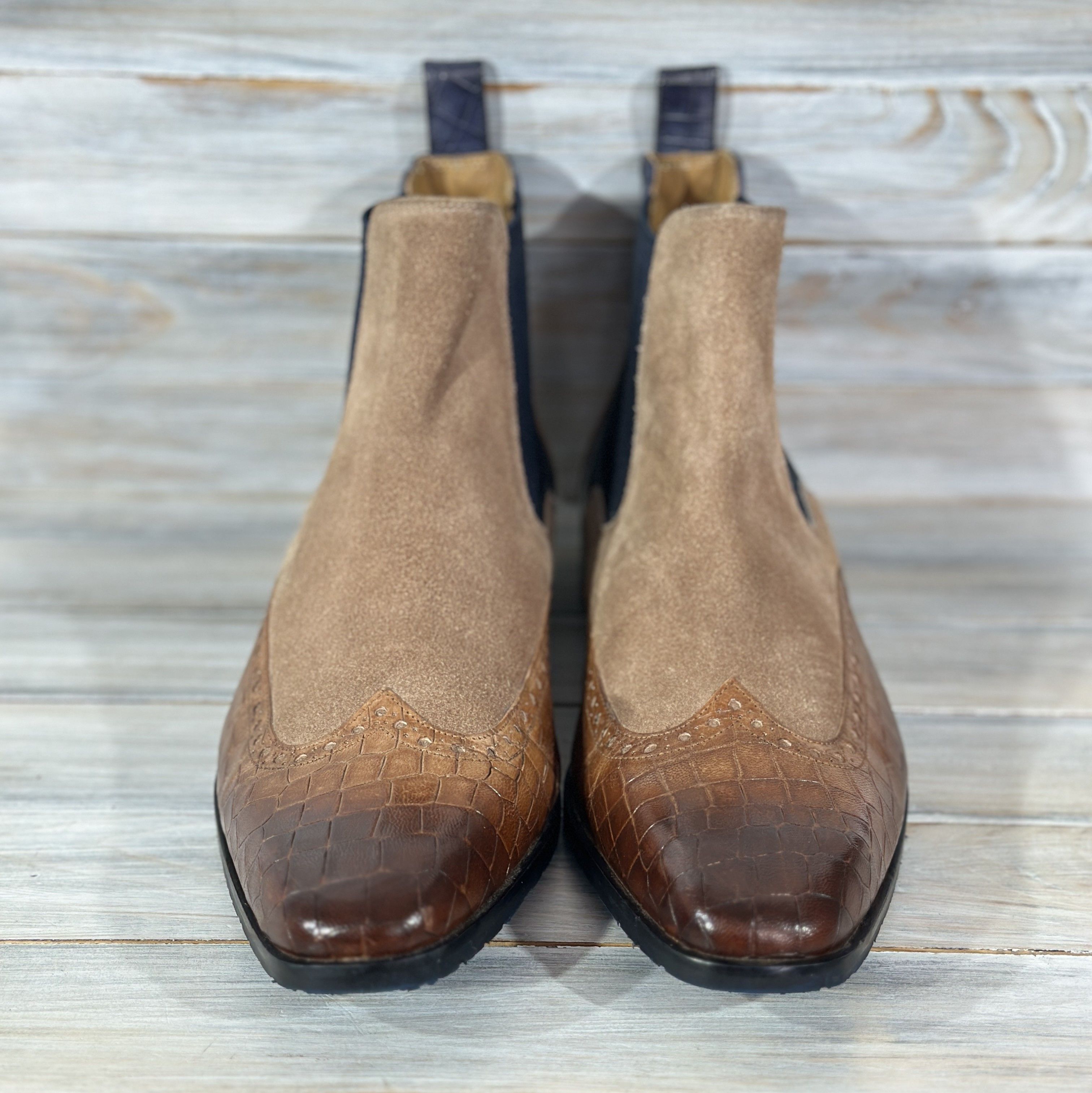 Melvin & Hamilton MELVIN & HAMILTON Rico 12 Chelsea Leather Boots Luxury Brand Size US 11.5 / EU 44-45 - 18 Thumbnail