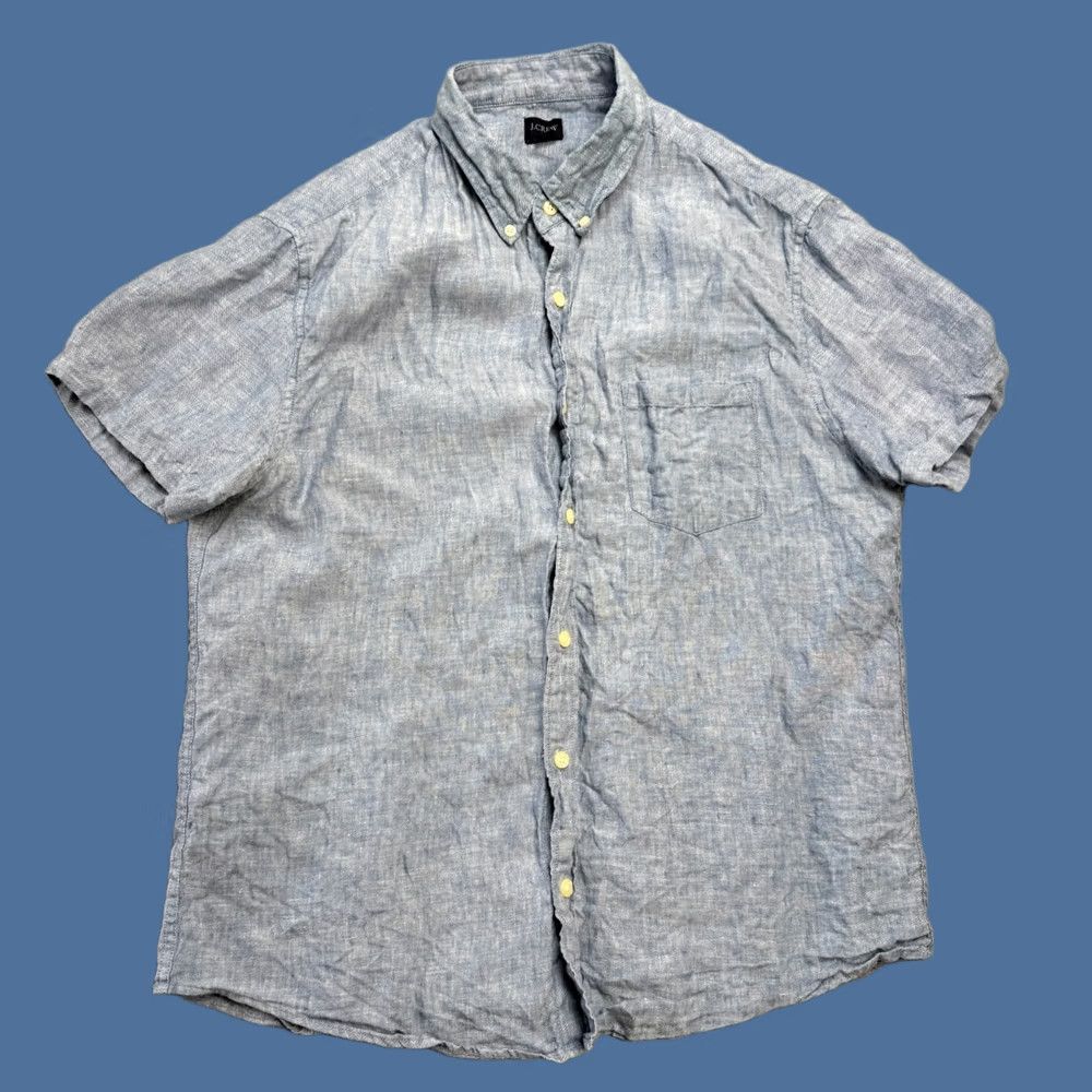 J.Crew J Crew Shirt Mens Large Light Blue Linen Button Down Lightweight Beachy Casual Size US L / EU 52-54 / 3 - 1 Thumbnail