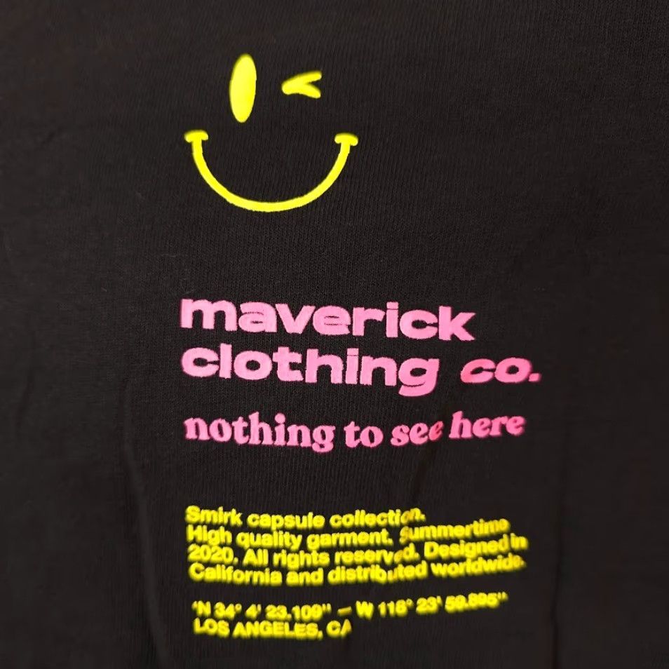 Vintage Maverick Crop Top T Shirt Womens Size Small Black Logan Paul Streetwear Shirt Womens Small Black Crop Top Maverick Streetwear Size S / US 4 / IT 40 - 3 Thumbnail