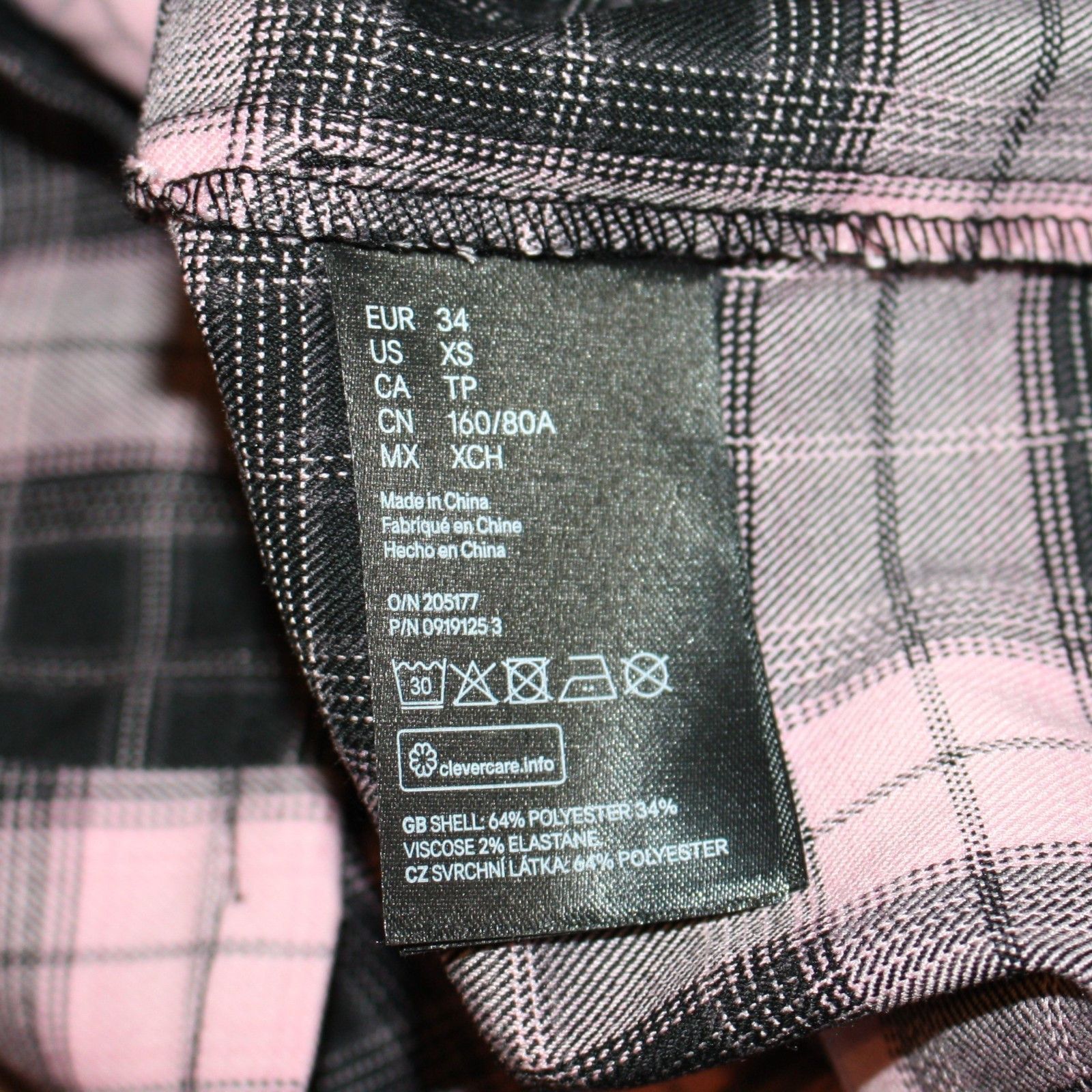 H&M Pink & Black Plaid Fitted Overall Dress in size XS NWT Size XS / US 0-2 / IT 36-38 - 5 Thumbnail