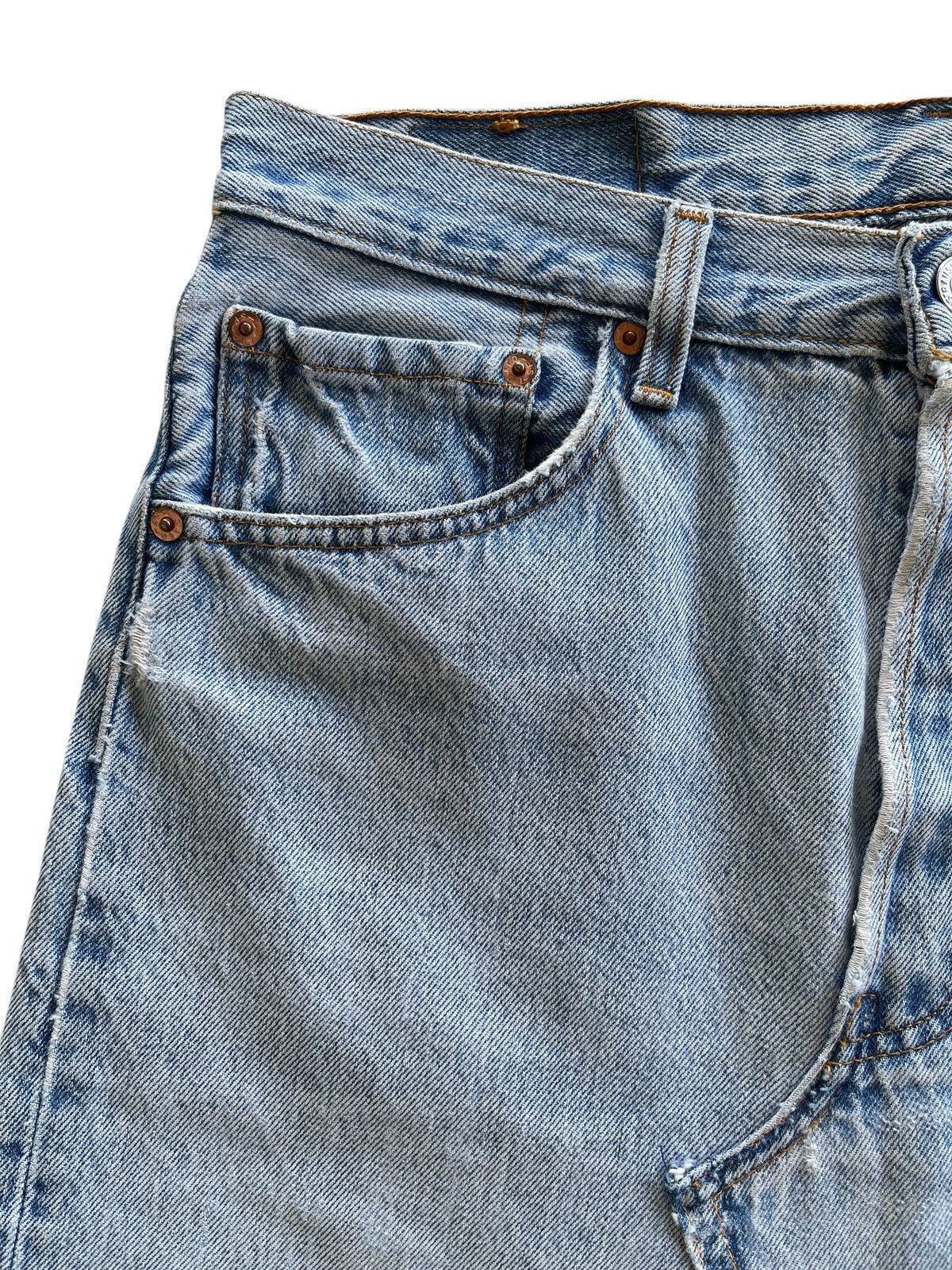 Levi's Vintage Clothing Vintage Levis Deconstructed Distressed Skirt Frayed Hem Size 31" - 7 Thumbnail