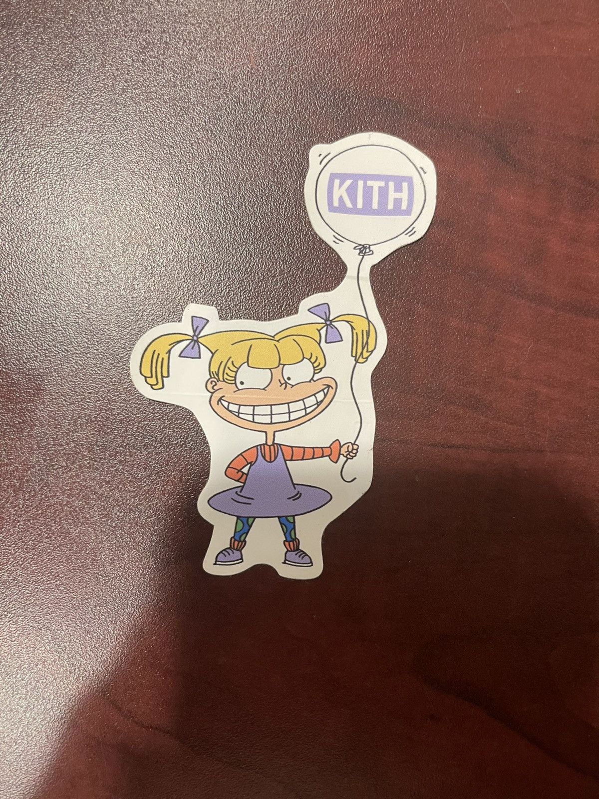 image of Kith Rugrats Angelica Sticker in Purple, Men's