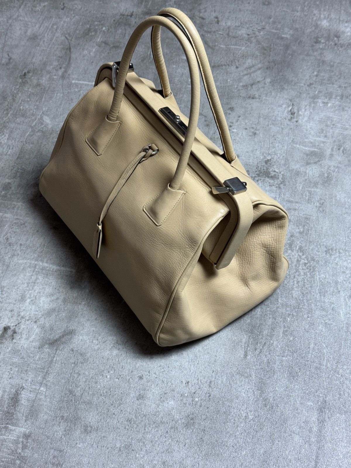 Prada Prada Vintage Beige Doctor Style Bag Size ONE SIZE - 4 Thumbnail