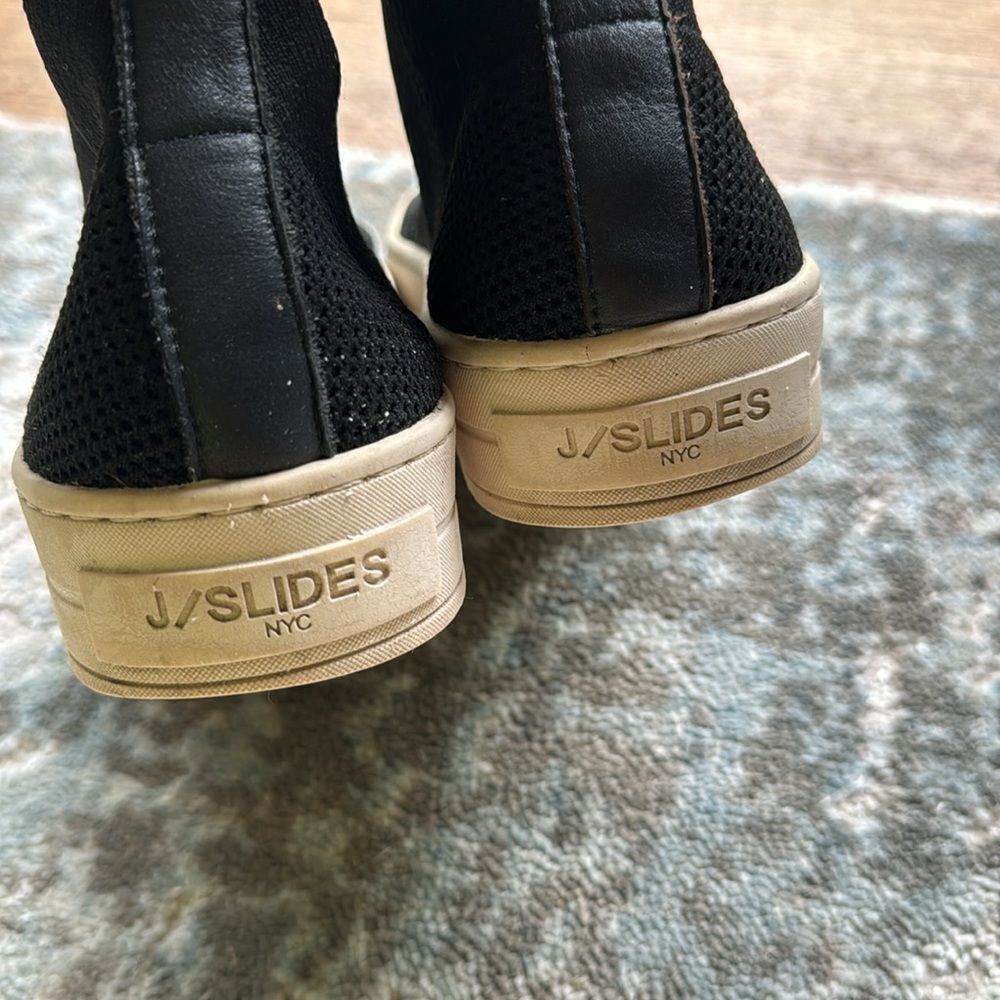 J/Slides J SLIDES BLACK KNIT HEROE SLIP ON SOCK ANKLE BOOTIE SNEAKER Size US 9 / IT 39 - 5 Thumbnail