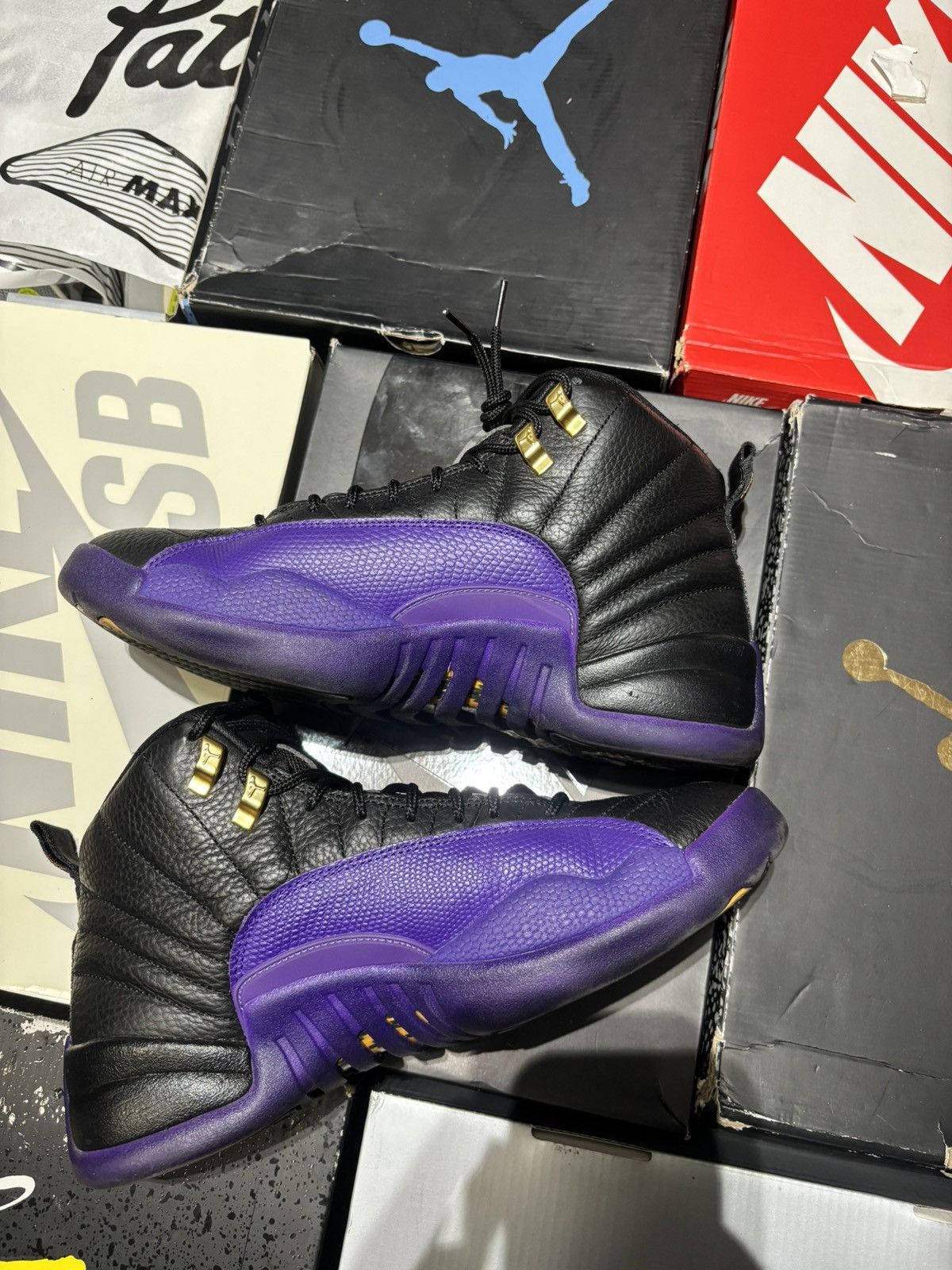 Jordan Brand Jordan 12 field purple no box replacement insoles Size US 9.5 / EU 42-43 - 2 Thumbnail