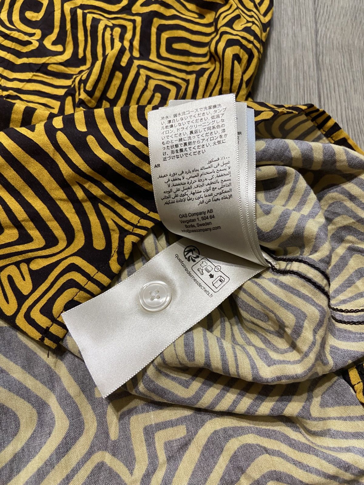 OAS OAS Geometric Maze Shirt – Relaxed Fit – Size S Size US S / EU 44-46 / 1 - 5 Thumbnail