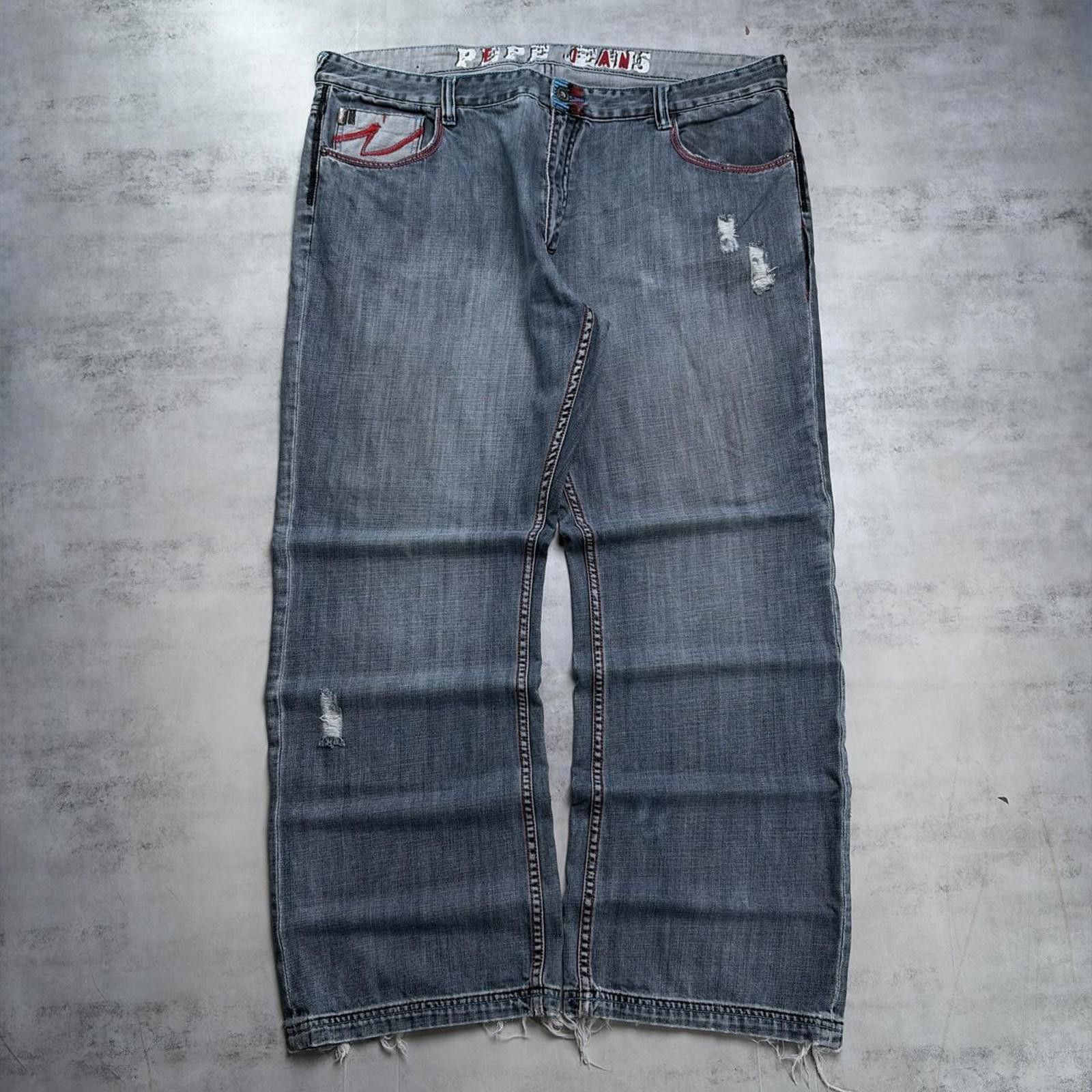 Pepe Jeans Y2K Pepe Jeans Grunge Baggy Skater Denim Jeans Size US 42 / EU 58 - 2 Thumbnail
