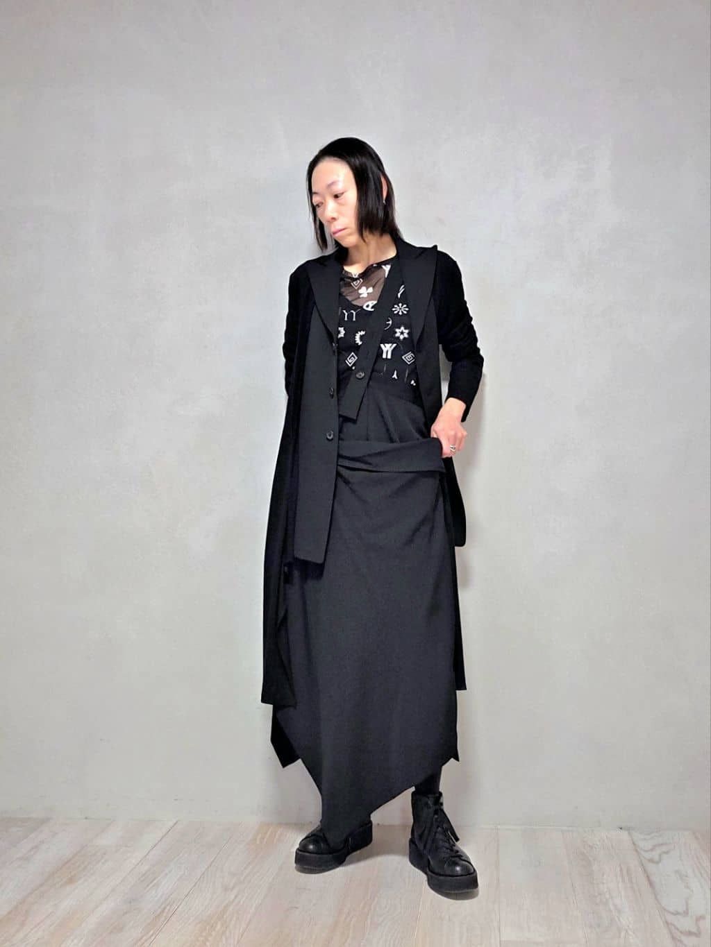 Yohji Yamamoto Yohji Yamamoto - WOOL 2WAY SUSPENDER SKIRT Size 24" / US 00 / IT 34 - 13 Thumbnail