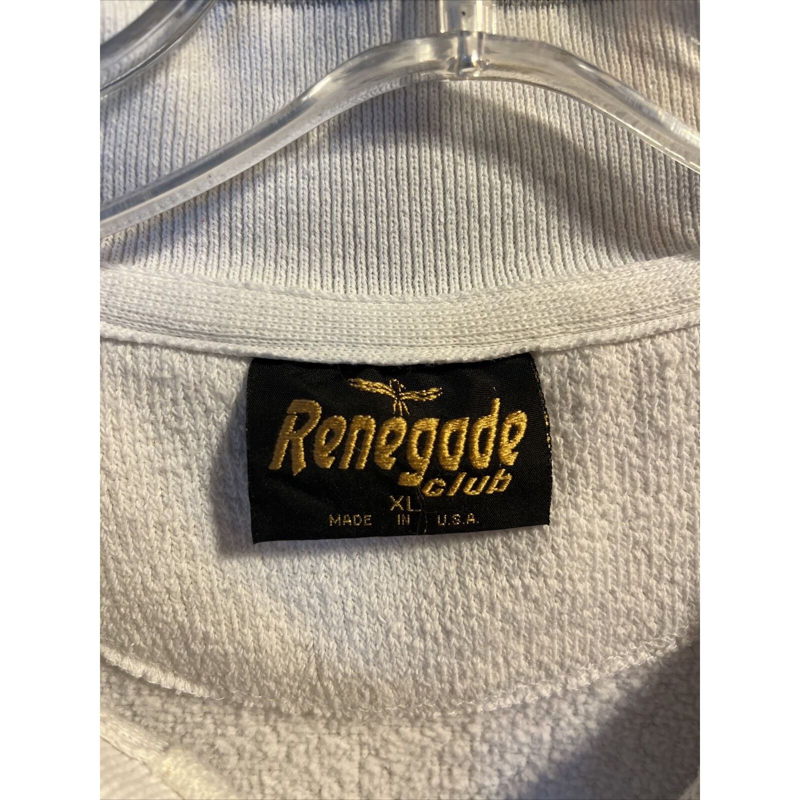 Other Renegade Club Vintage Men’s XL White LS Cotton Blend Sweater Size US XL / EU 56 / 4 - 3 Thumbnail