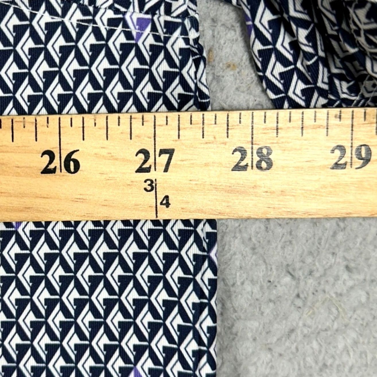 Vintage Greyson Polo Shirt Mens 2XL Navy White Geometric Golf Activewear Shirt Short Sleeve Button Collar Mens N Size US XXL / EU 58 / 5 - 7 Thumbnail