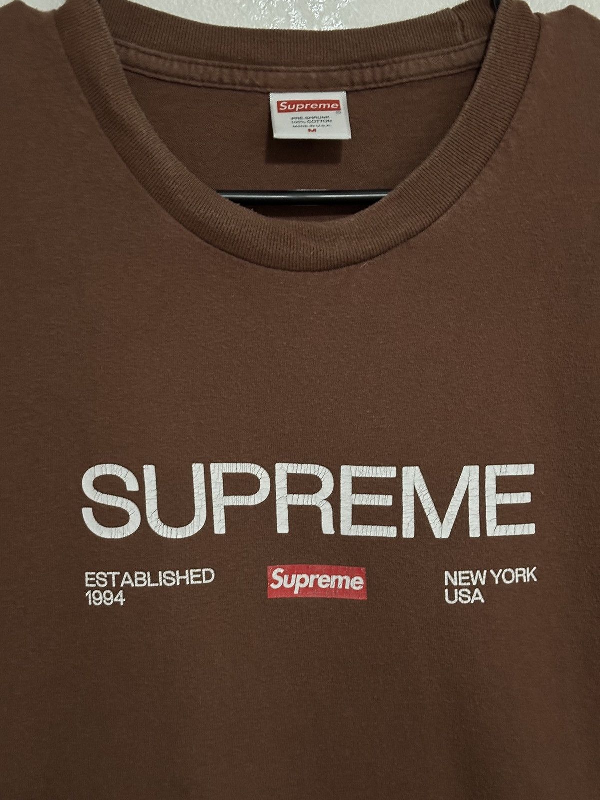 Supreme Supreme Est. 1994 Tee Size US M / EU 48-50 / 2 - 2 Thumbnail
