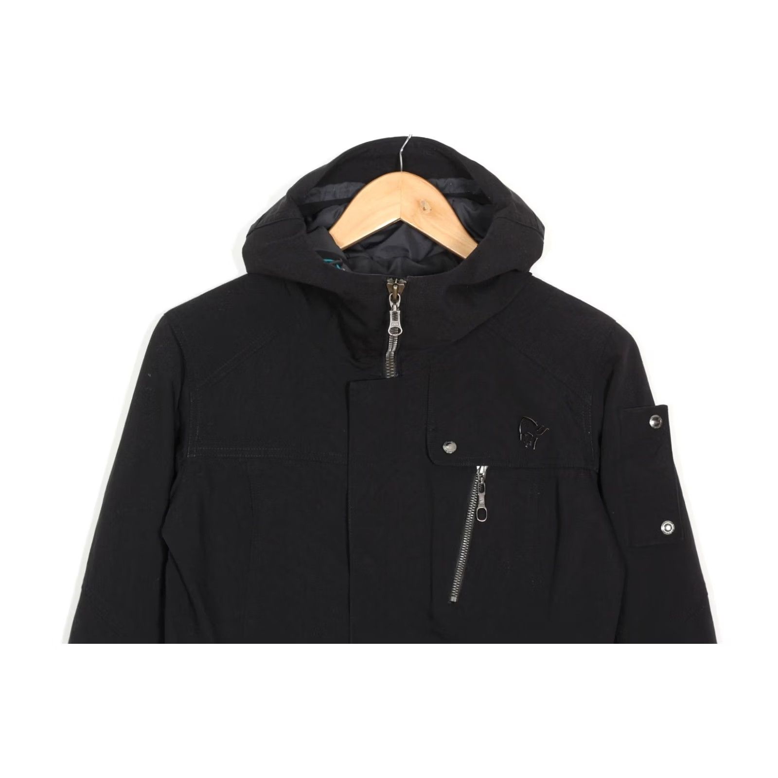 Vintage NORRONA /29 Dri2 Coat Jacket Women XS Hooded MJ6346 Black Regular Long Sleeve Zip Jacket Womens XS Black Size XS / US 0-2 / IT 36-38 - 3 Thumbnail