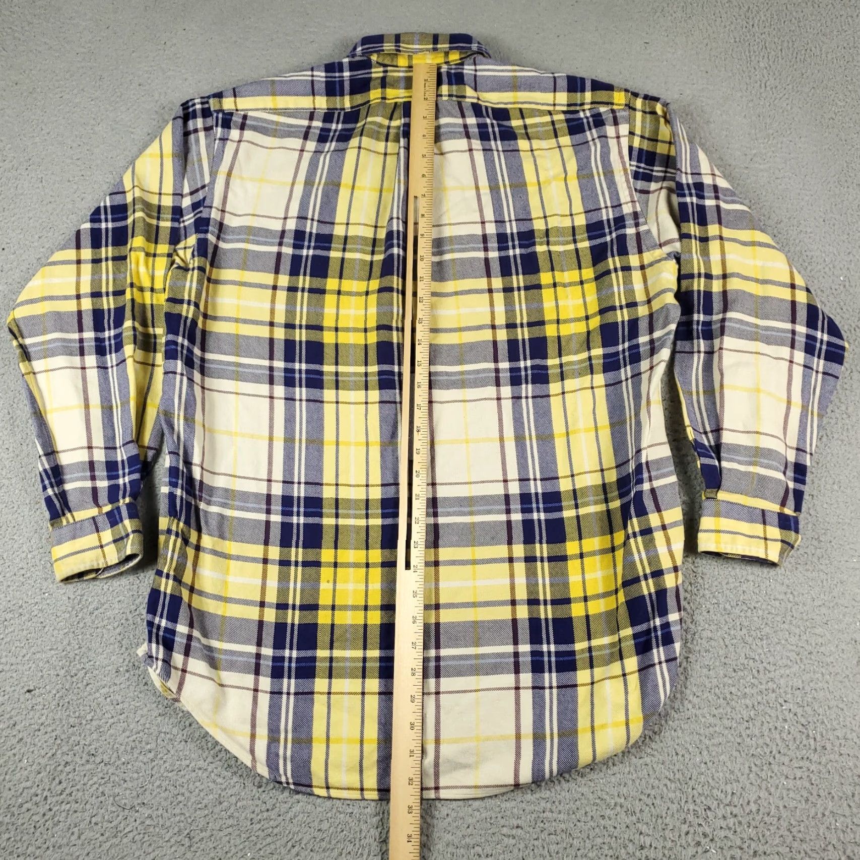 Ralph Lauren Ralph Lauren Shirt Men Medium Yellow Plaid Flannel Button-Up Long Sleeve Cotton Logo Pony Classic Preppy Mens Size US M / EU 48-50 / 2 - 3 Thumbnail