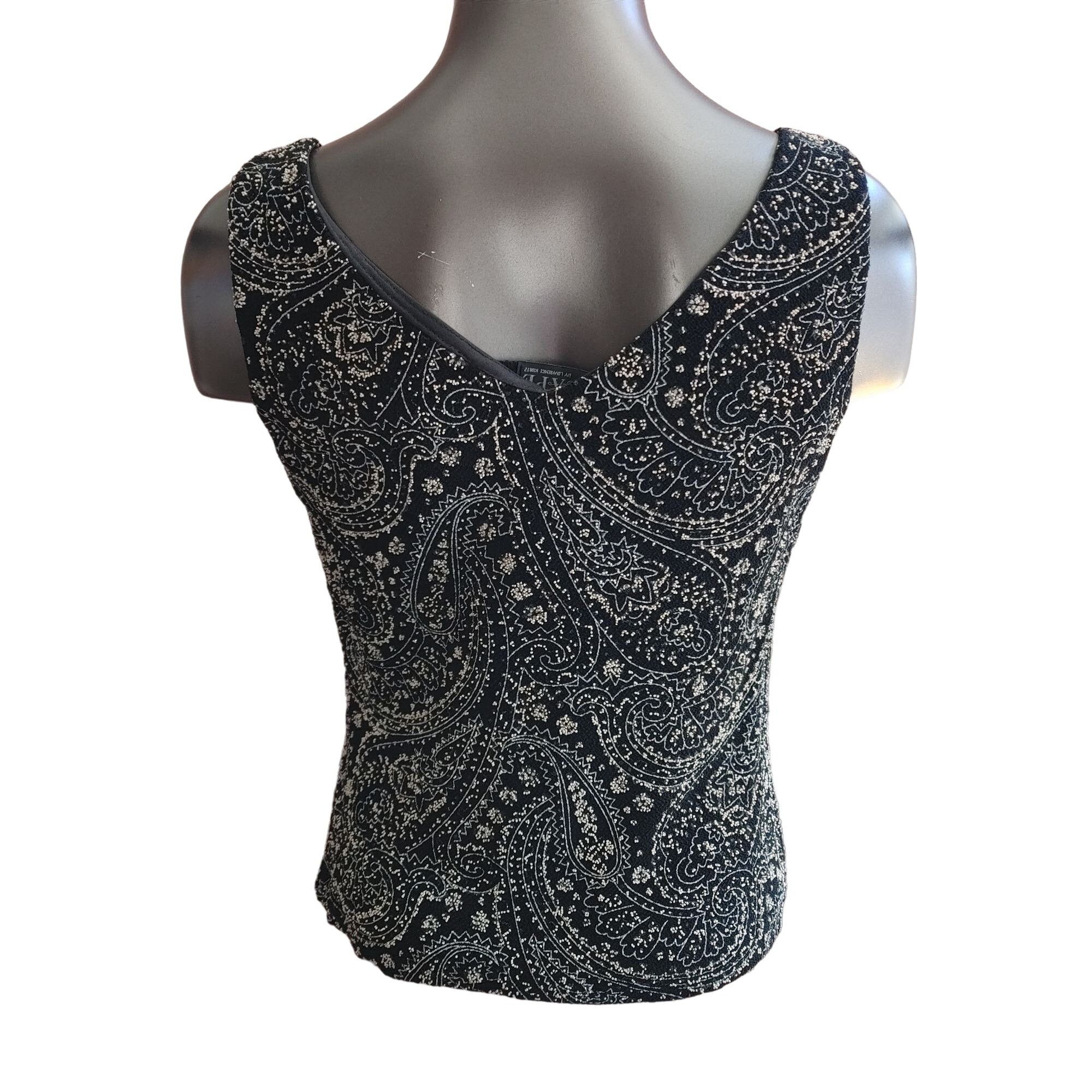 Other Xscape by Lawrence Kurtz Two-Piece Sparkle Sleeveless Top Ja Size L / US 10 / IT 46 - 2 Thumbnail