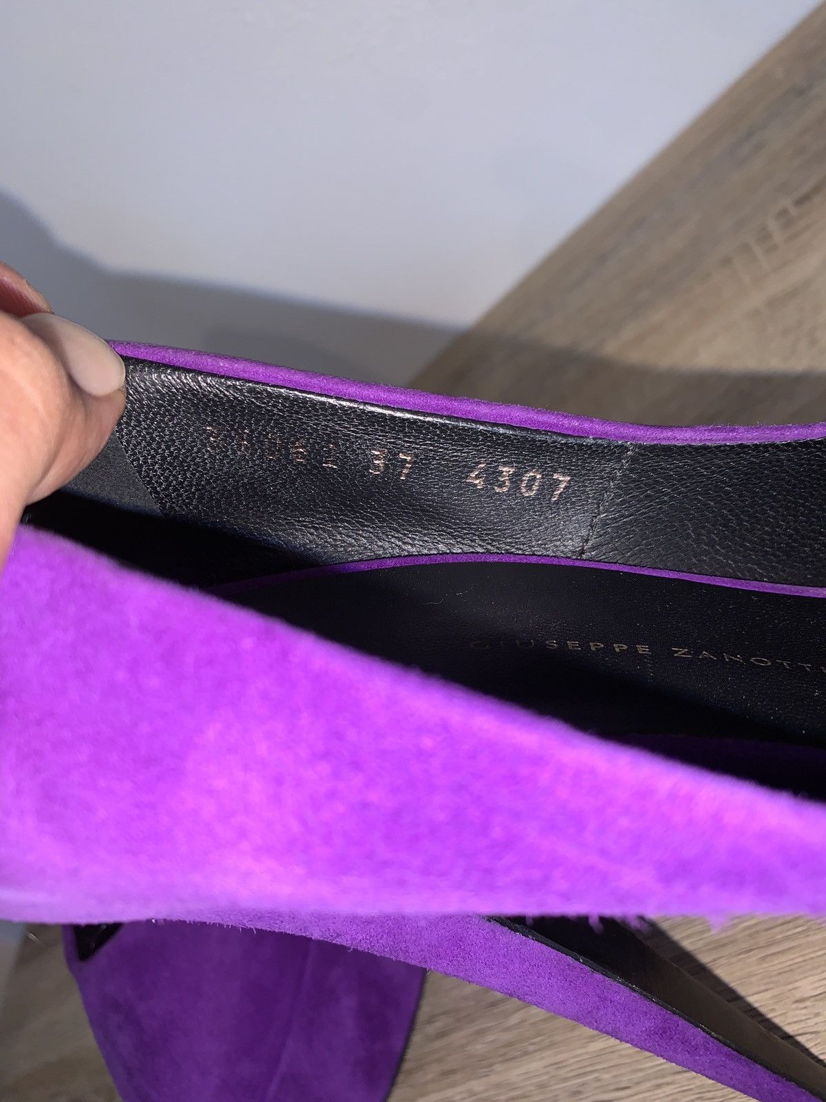Giuseppe Zanotti GIUSEPPE ZANOTTI DESIGN Purple Platform Heels SIZE 37/ 7 Size US 7 / IT 37 - 9 Thumbnail