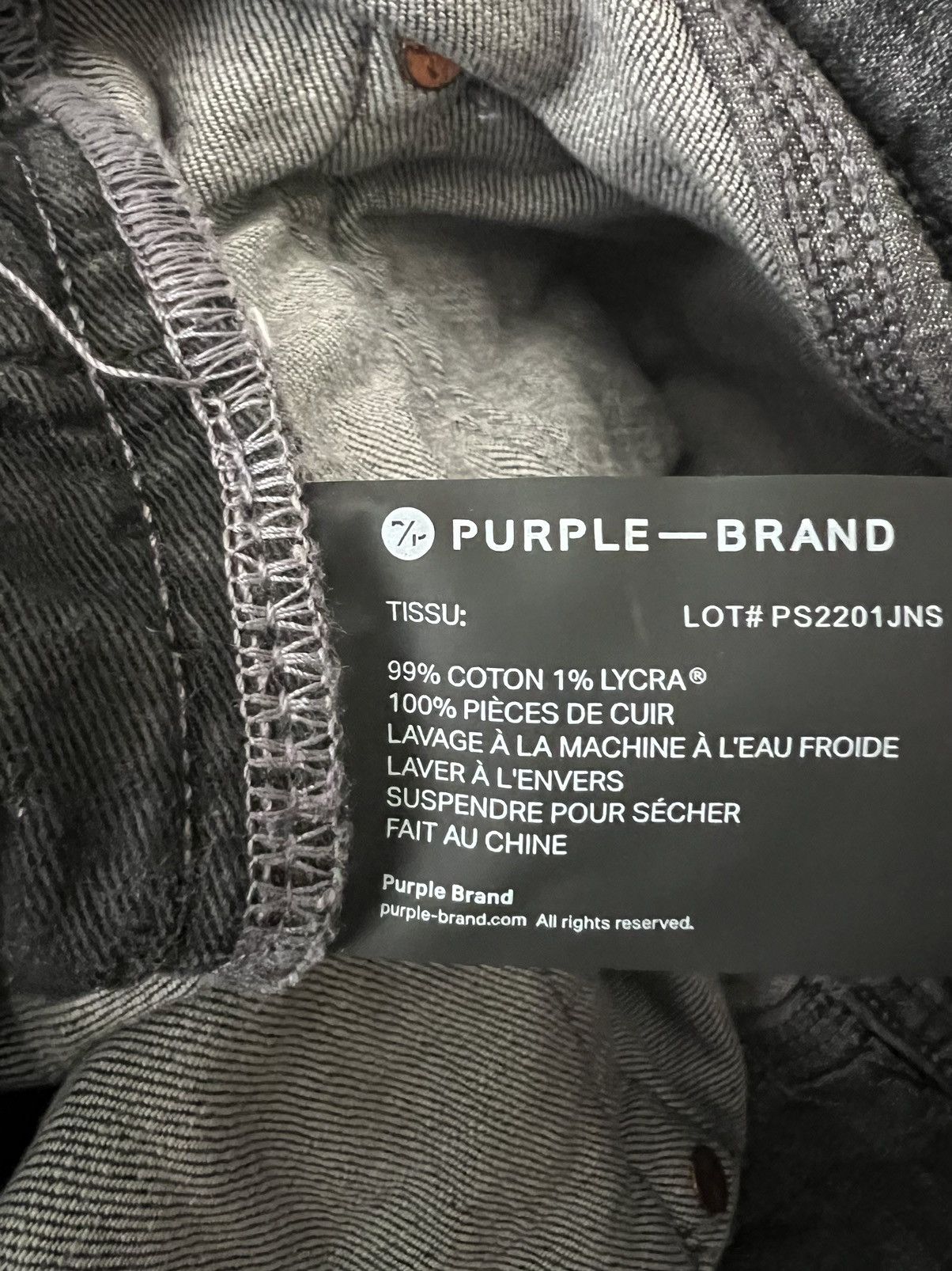 Purple × Purple Brand Purple Brand Jeans Mens Slim Fit P001 $265 Gray Size 38/32 Size US 38 / EU 54 - 7 Thumbnail