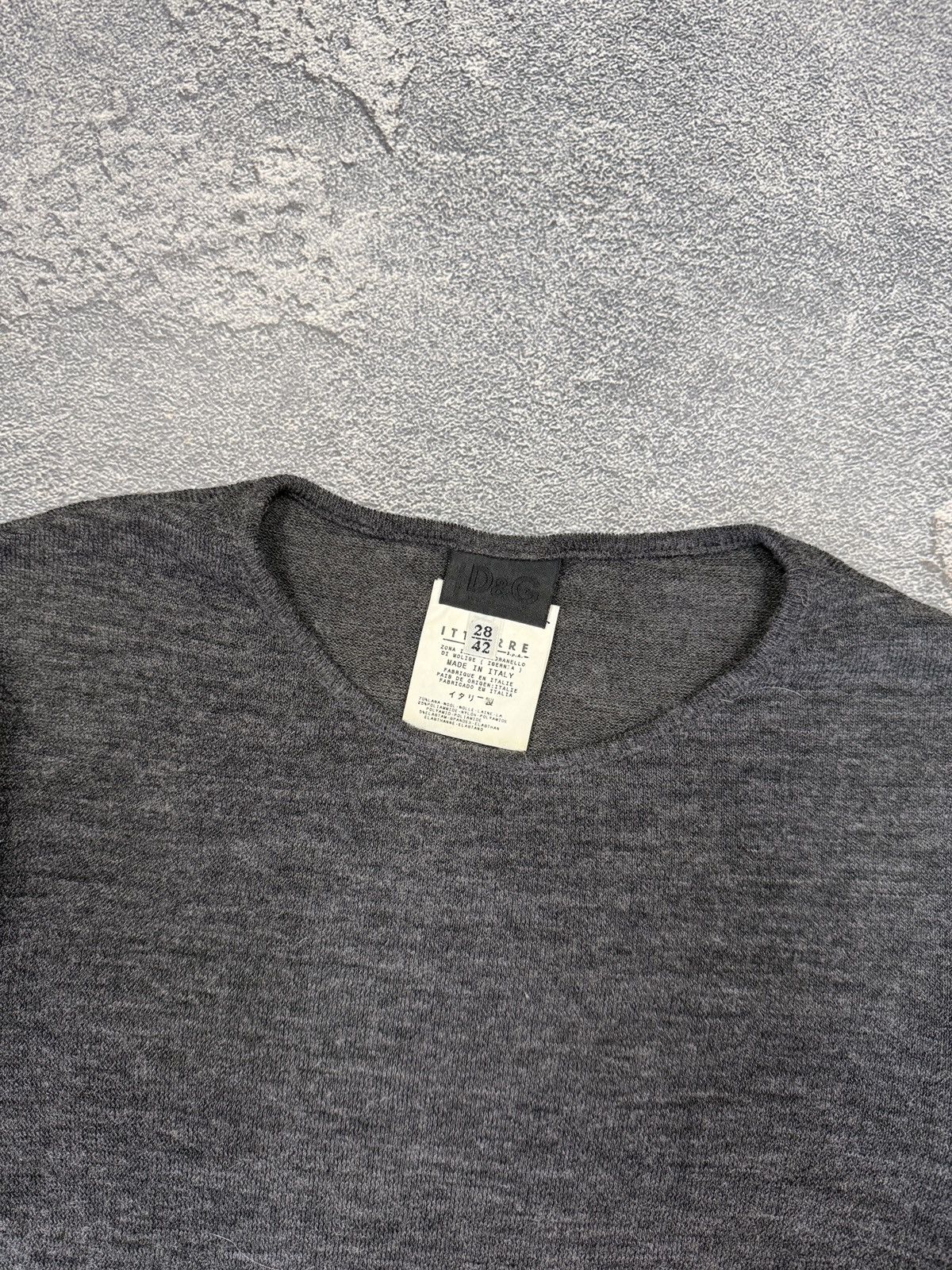Designer × Dolce & Gabbana DOLCE&GABBANA VINTAGE WOOL T-Shirt Size M / US 6-8 / IT 42-44 - 5 Thumbnail