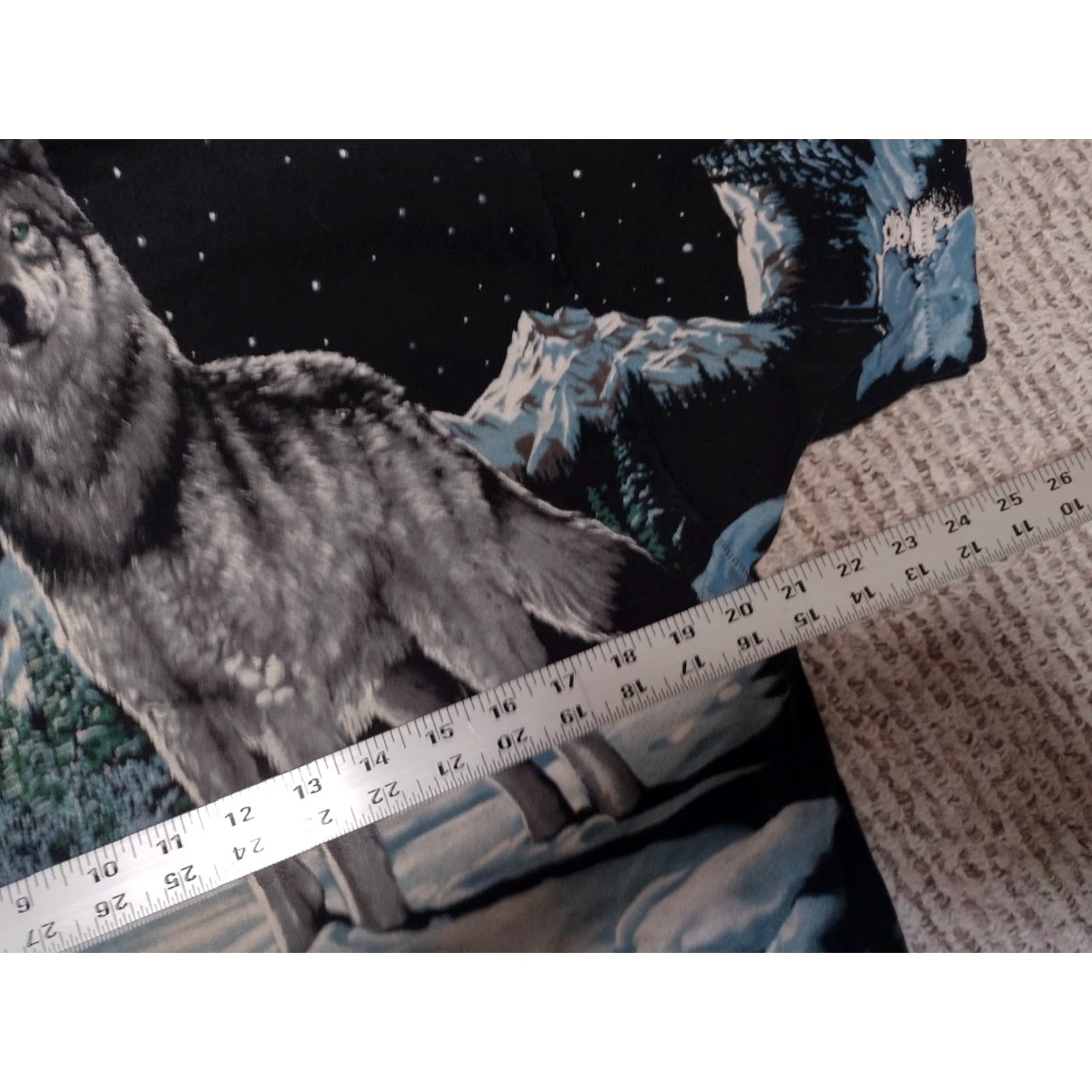 Liquid Blue VINTAGE 90s Liquid Blue Wolf All Over Print T-Shirt Men's L Black Size US L / EU 52-54 / 3 - 4 Thumbnail