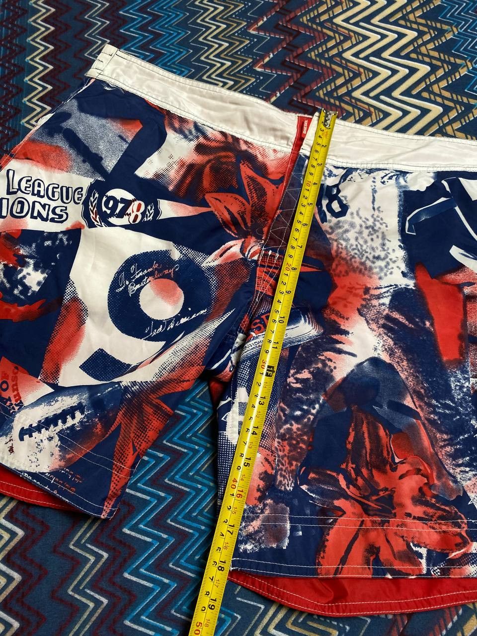 Diesel reversible shorts print DIESEL vintage Y2K logo streetwear Size US 36 / EU 52 - 16 Thumbnail