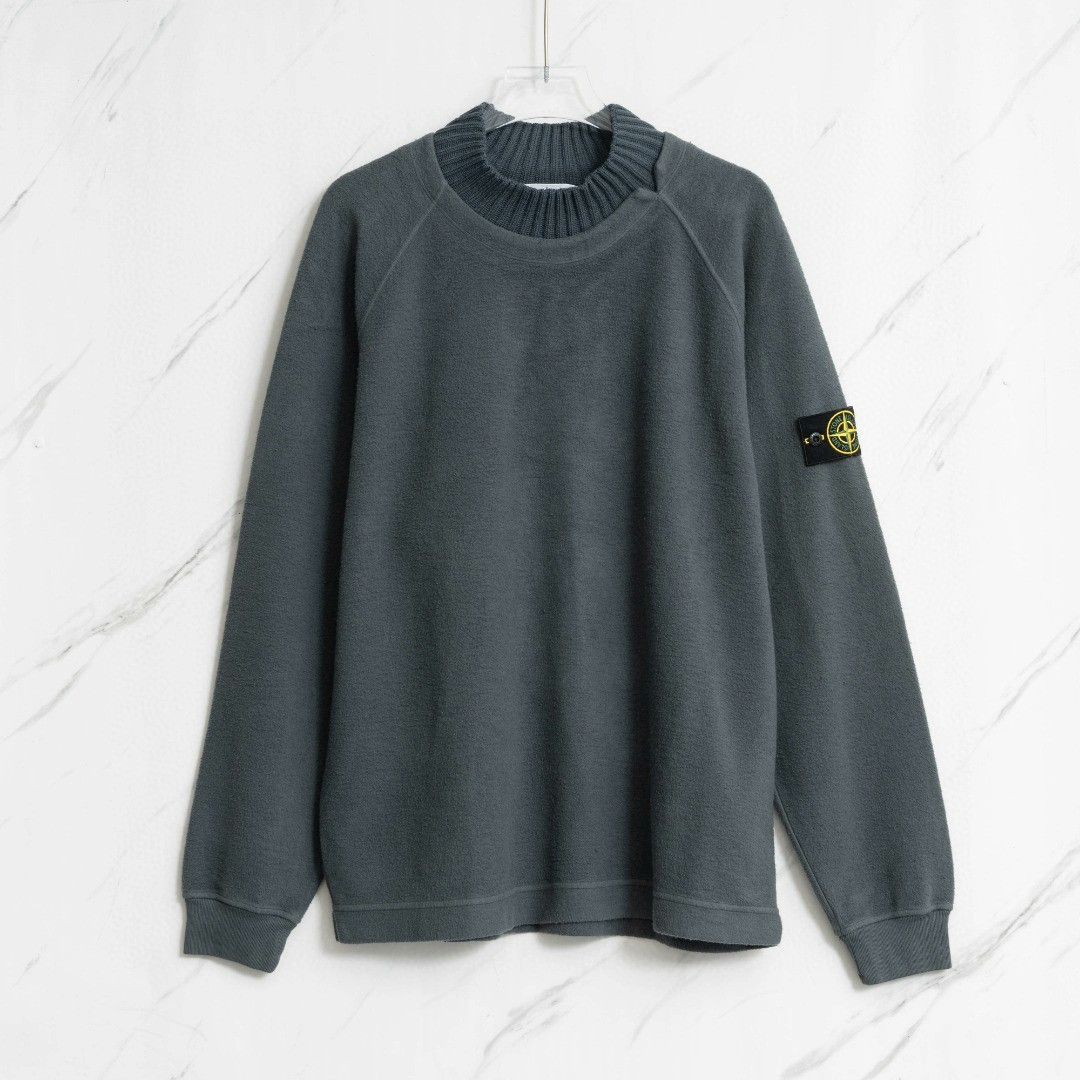 Stone Island Stone Island Men's Fleece Raglan Sweatshirt Size US L / EU 52-54 / 3 - 1 Thumbnail