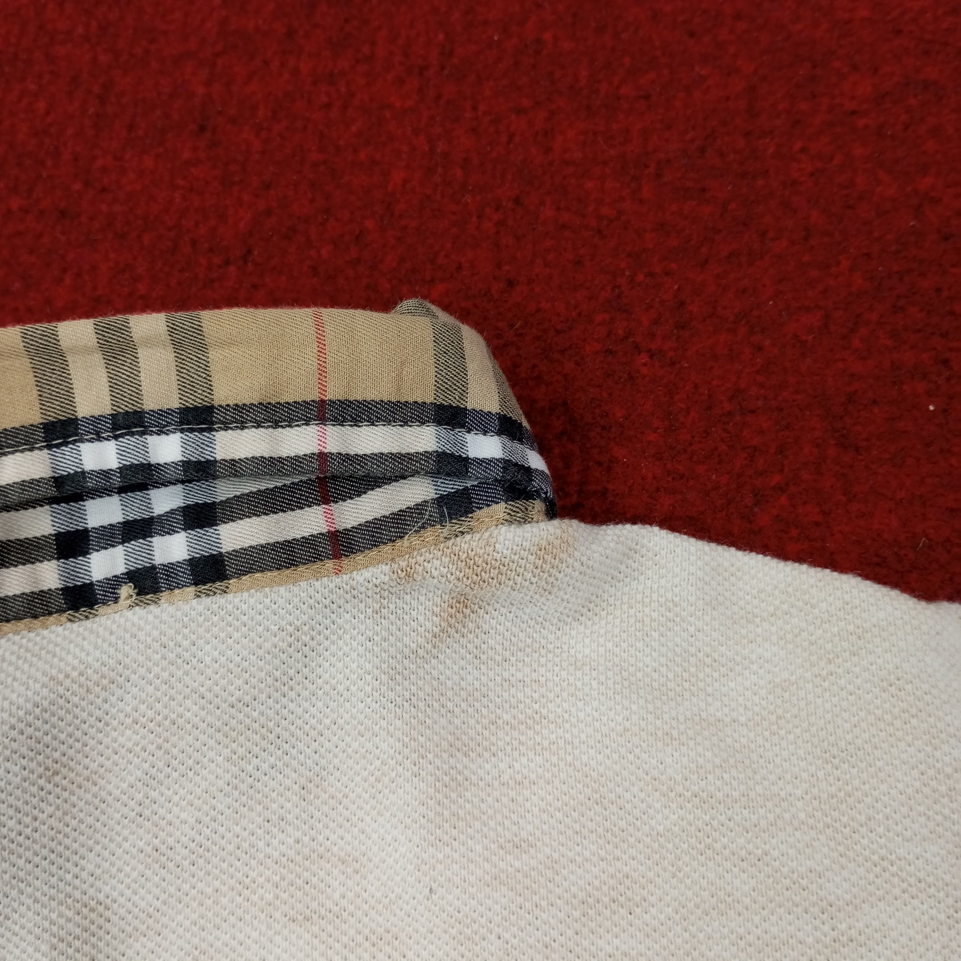 Burberry × Vintage Burberrys Fashion Brand Nova Check Collar Polos c219n74 Size US L / EU 52-54 / 3 - 8 Thumbnail