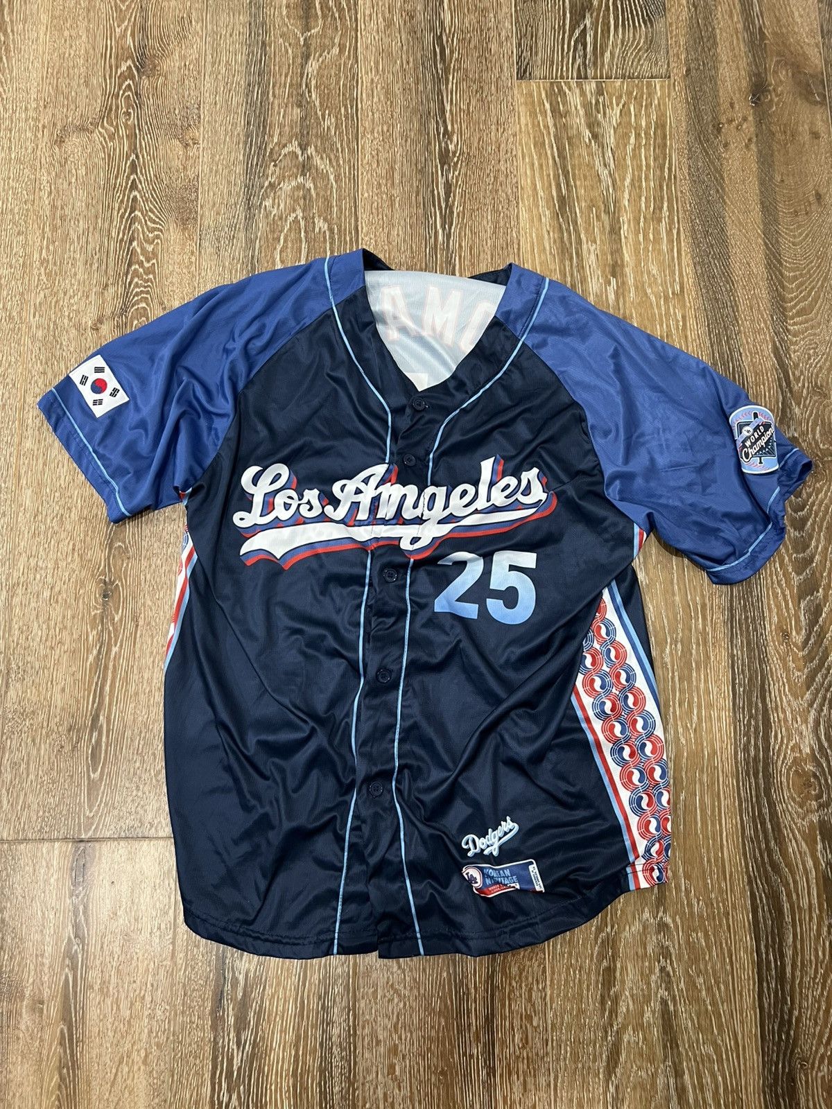 MLB Los Angeles Dodgers 2025 Korean Heritage Tommy Edman Jersey Size US XL / EU 56 / 4 - 1 Thumbnail