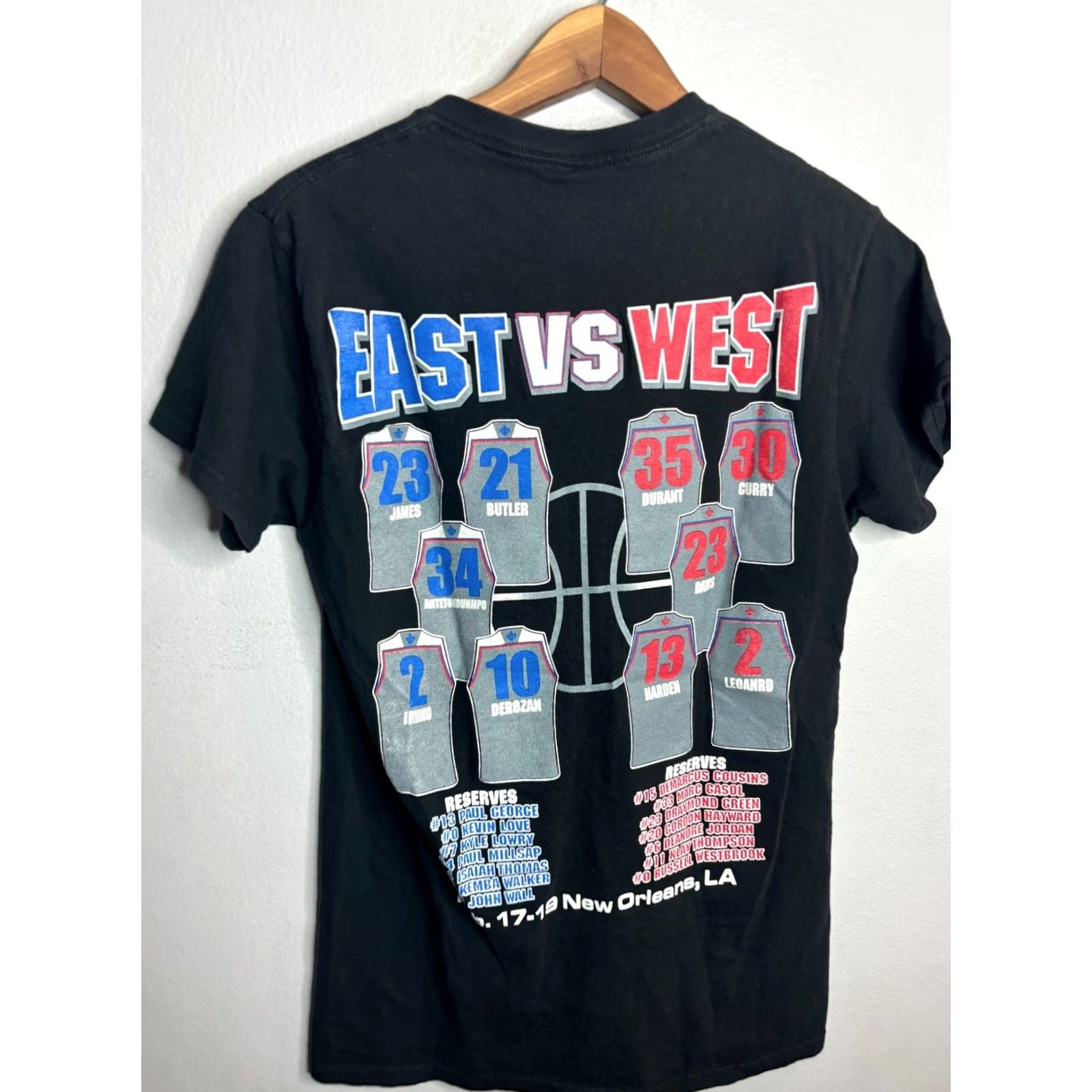 NBA Nike All-Star Game T-Shirt Crew Neck Black 2017 Size S Men Stars Graphic Print 2732 Size US S / EU 44-46 / 1 - 5 Thumbnail