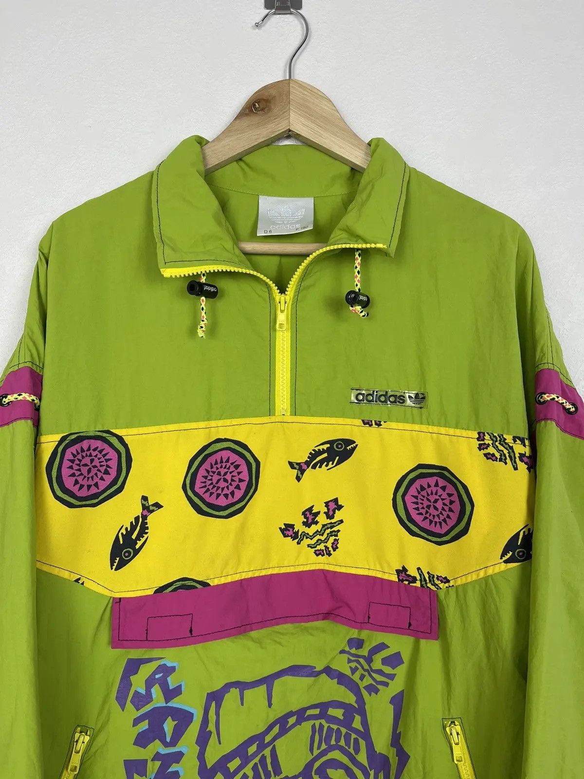 Adidas Vintage 90s Adidas Light Anorak Jacket Crazy Rare Size US M / EU 48-50 / 2 - 3 Thumbnail