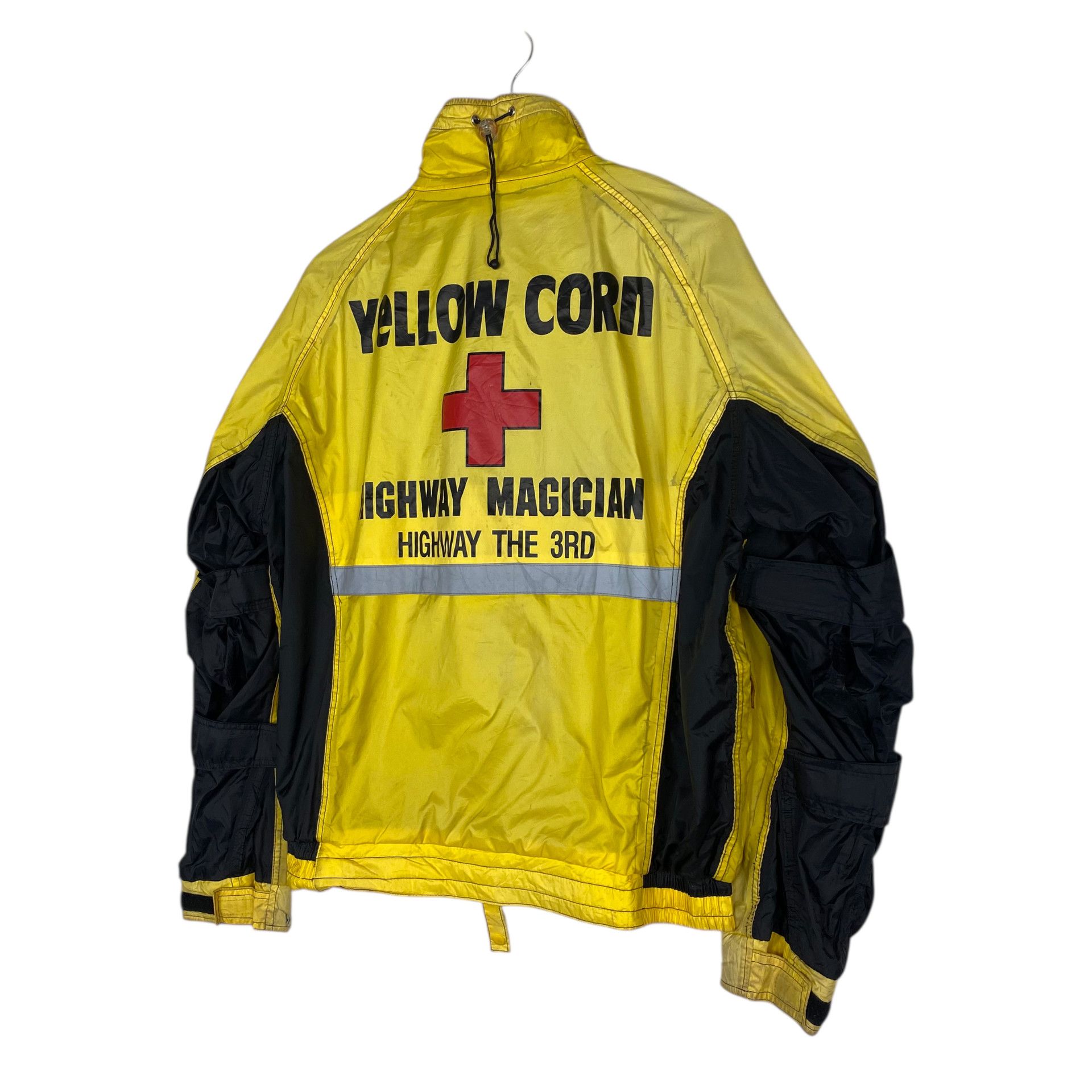 Kadoya 💥YELLOW CORN UTILITY RACING BIKER JACKET Size US XL / EU 56 / 4 - 9 Thumbnail