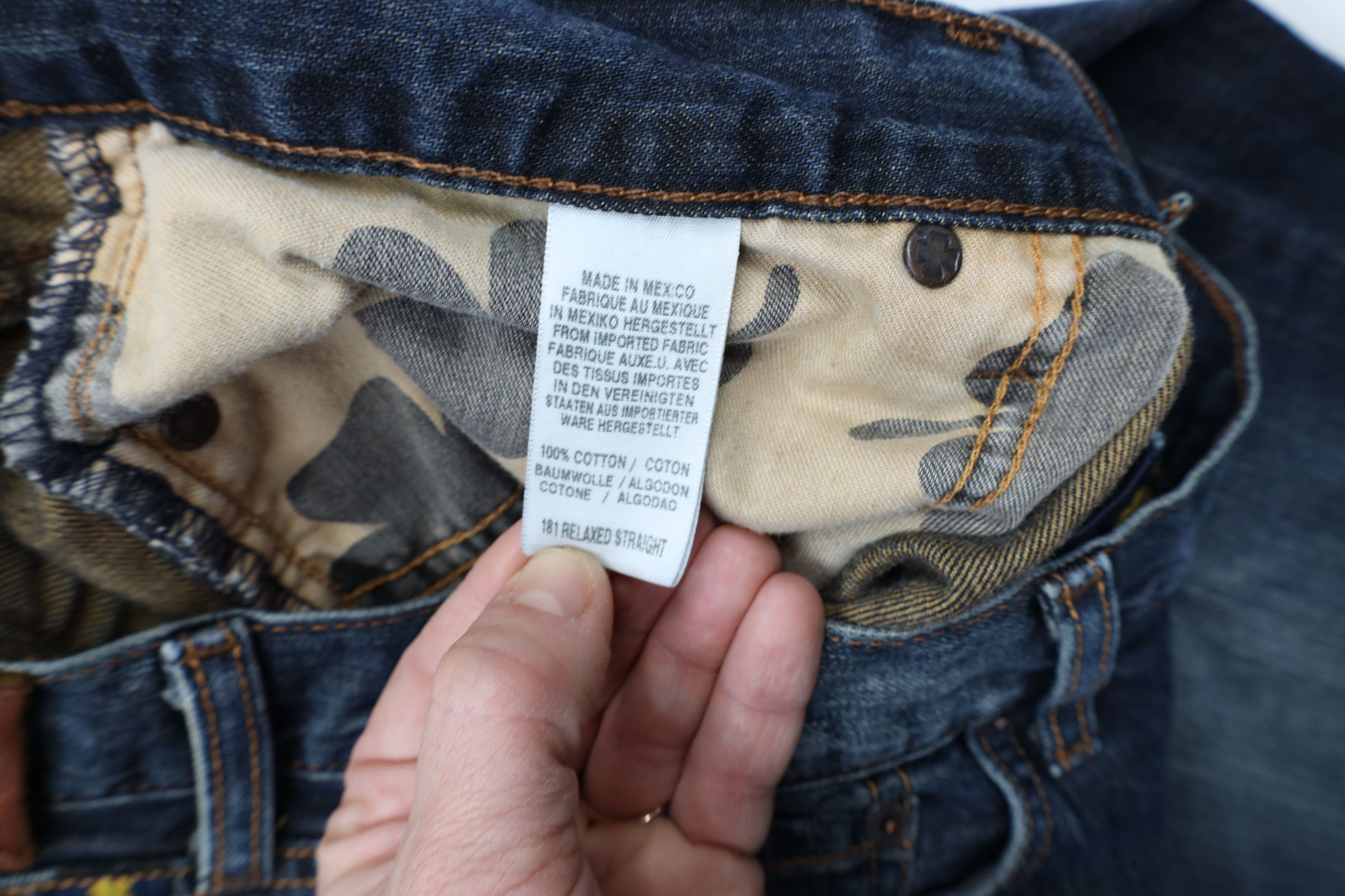 Lucky Brand × Vintage Vintage Lucky Brand Relaxed Straight Leg Denim Jeans Blue Size US 36 / EU 52 - 7 Thumbnail