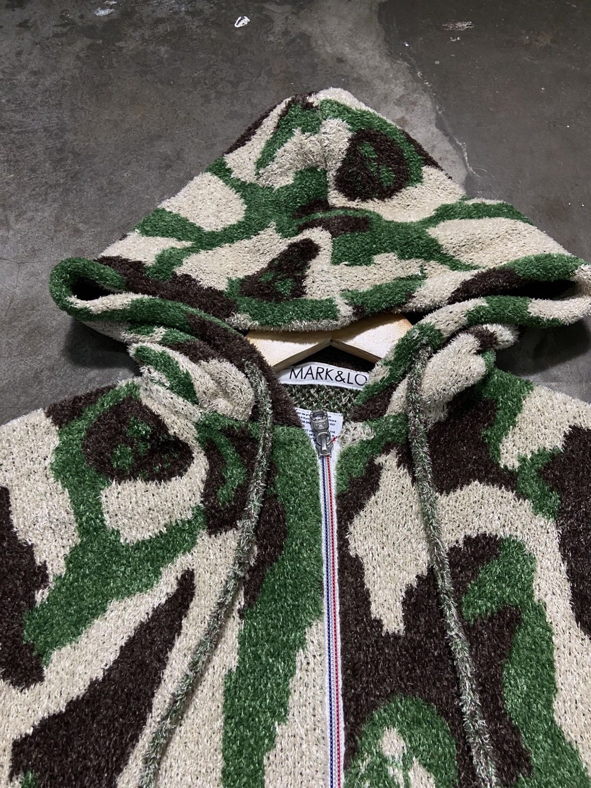 Sports Specialties Mark & Lona Golf Camo Skull Knit Sweater Zip-Up Hoodie Size US M / EU 48-50 / 2 - 9 Thumbnail