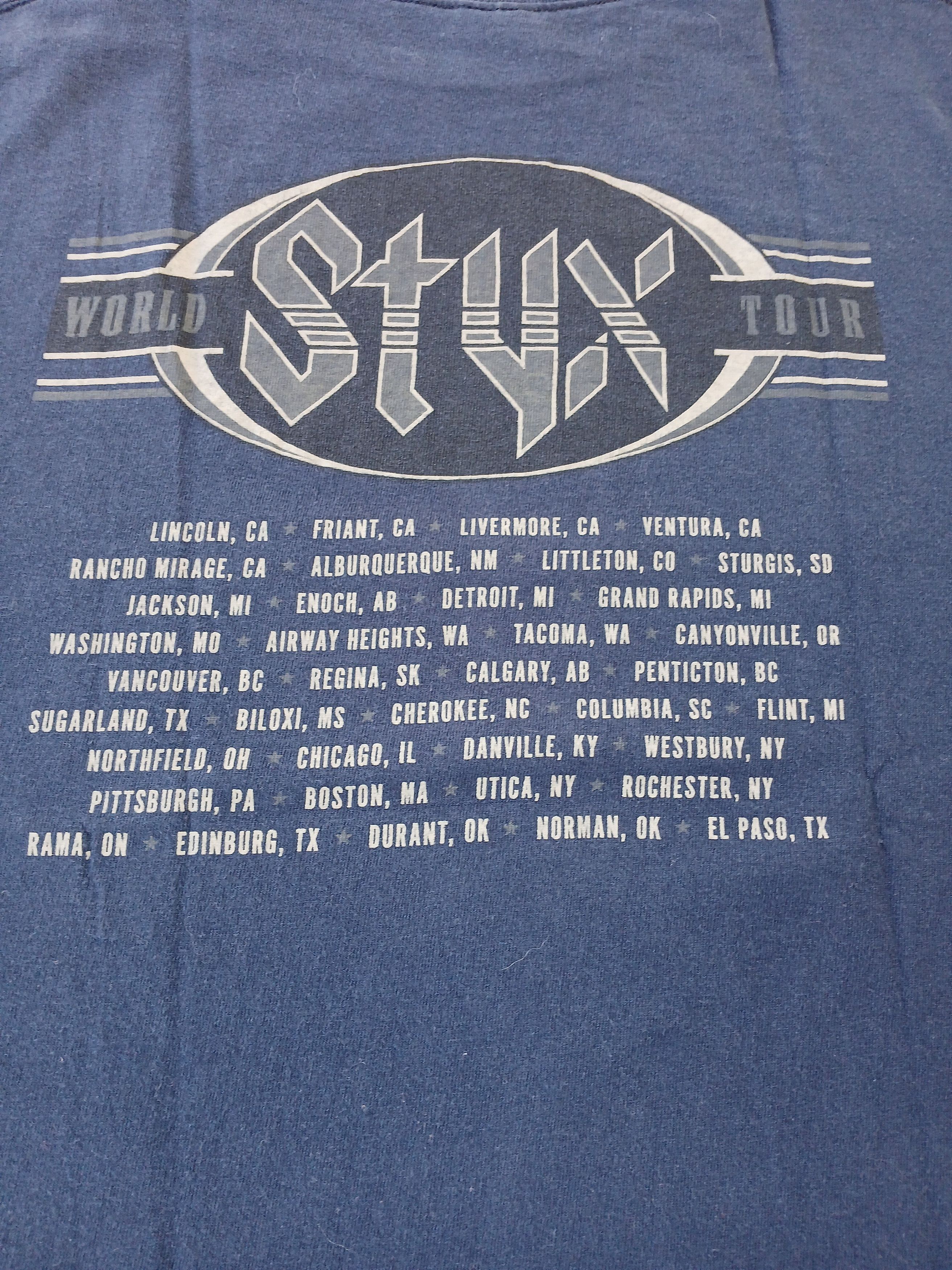Band Tees Styx Band Renegade World Tour Tee Shirt Size US XL / EU 56 / 4 - 3 Thumbnail