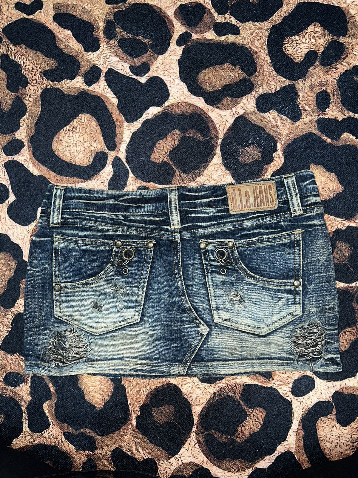 Japanese Brand Rare D.i.a. Gyaru denim micro skirt 💖 Size 26" / US 2 / IT 38 - 4 Thumbnail