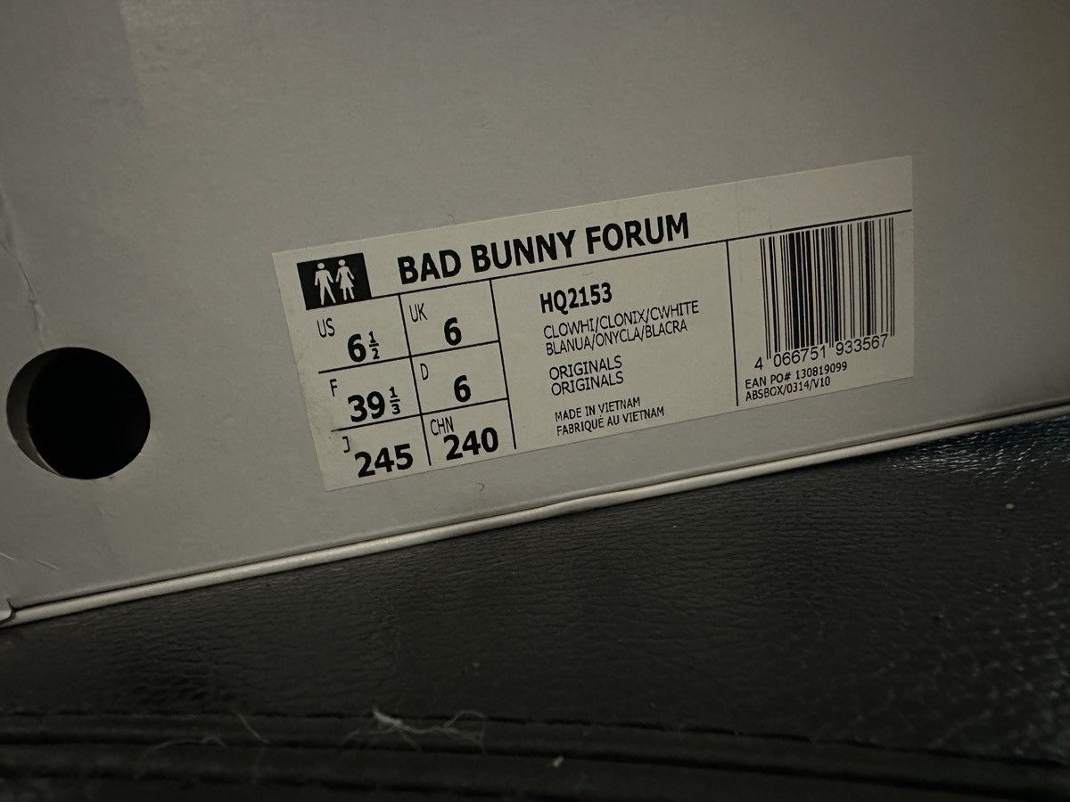 Adidas ADIDAS BAD BUNNY FORUM WHITE Size US 6 / IT 36 - 9 Thumbnail