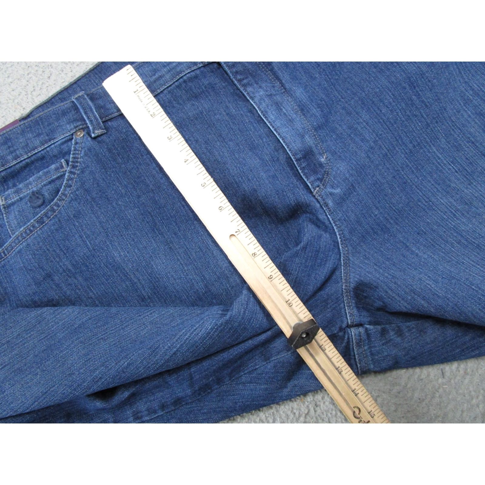 Gloria Vanderbilt Gloria Vanderbilt Amanda Classic Fit Tapered Leg Blue Jeans 24W Short NEW Size 42" / US 20 - 7 Thumbnail