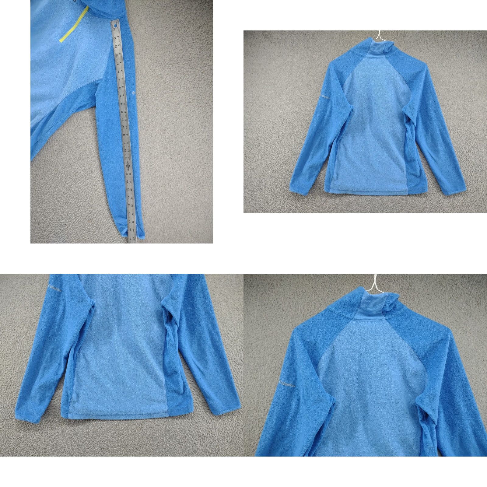 Vintage Columbia Pullover Fleece 1/4 Zip Long Sleeve Lightweight Jacket Women's M Blue Polyester Size M / US 6-8 / IT 42-44 - 8 Thumbnail