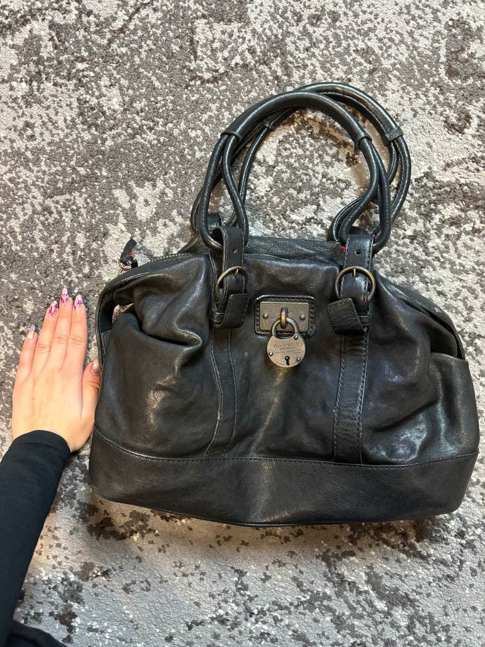 Allsaints × Vintage Vintage Y2K Allsaints Leather Archival Opium Shoulder Bag Size ONE SIZE - 2 Thumbnail