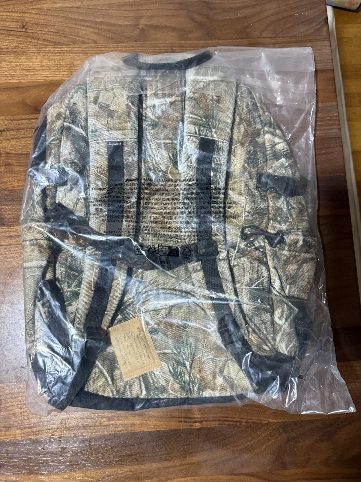 Supreme Denim Backpack Realtree AP Camo Reflective Logo SS25 