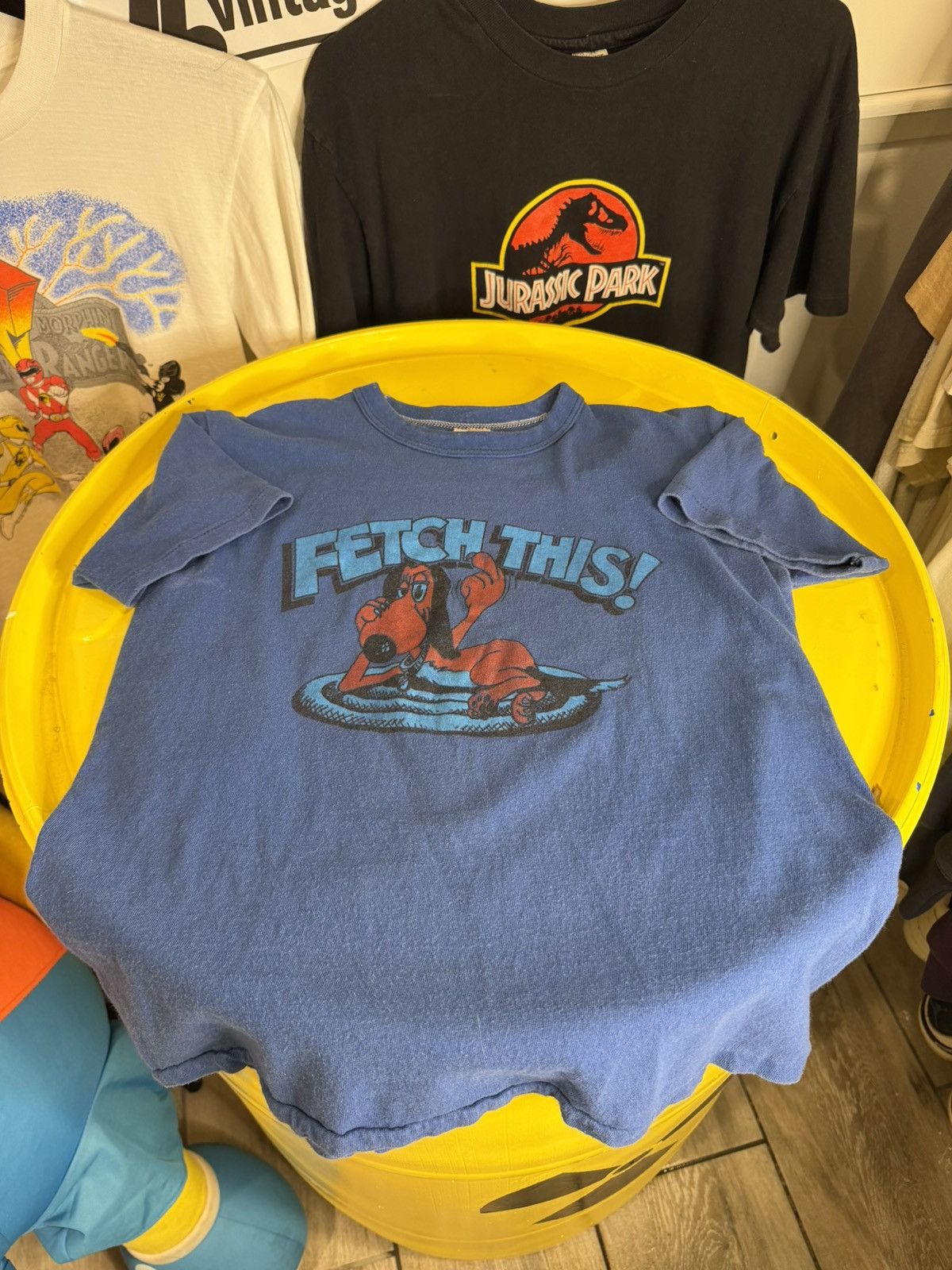 Vintage 1960s middle finger fetch this T-shirt Size US S / EU 44-46 / 1 - 1 Thumbnail