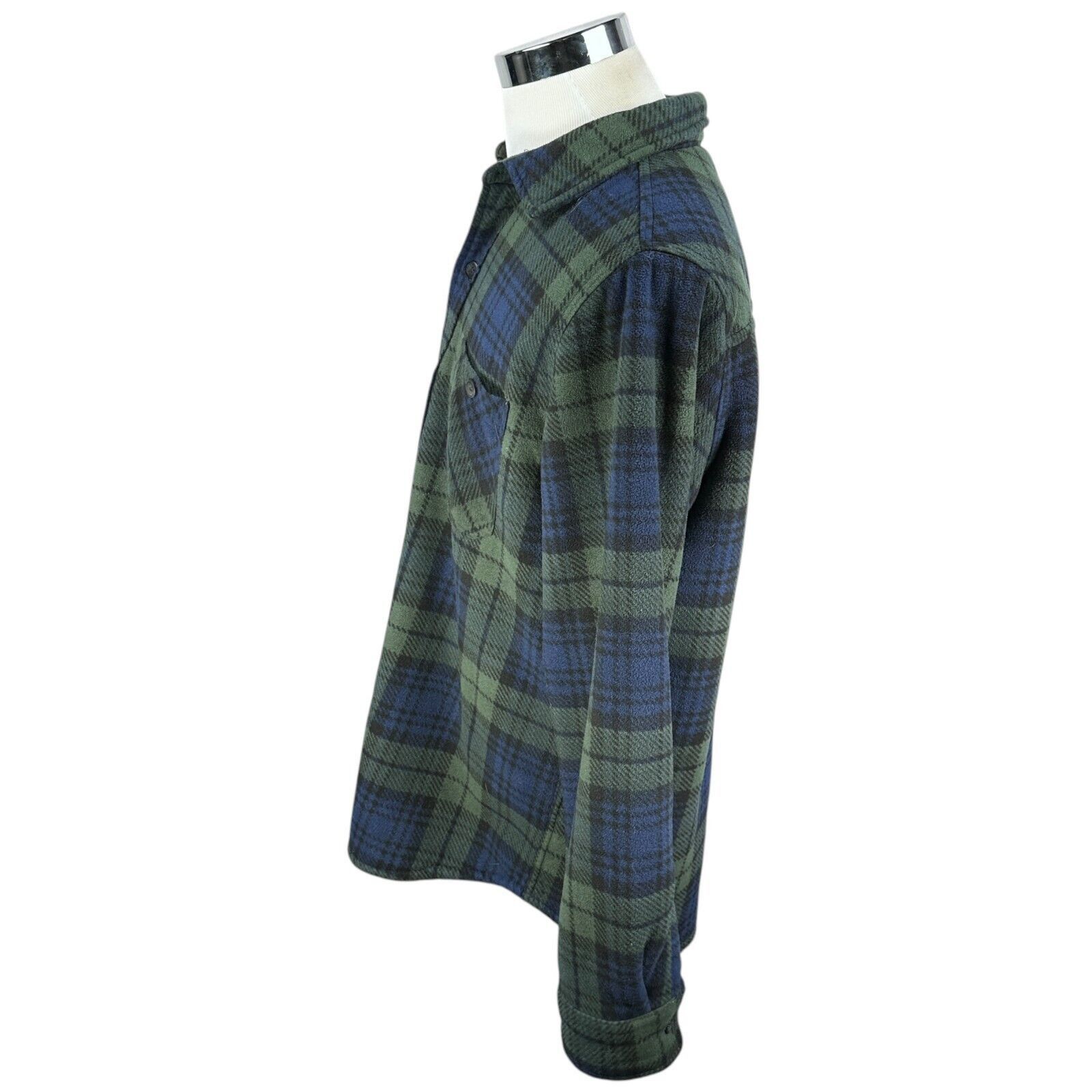 Other Anchorage Expedition Fleece Flannel Shirt Men L Blue Green Size US L / EU 52-54 / 3 - 4 Thumbnail