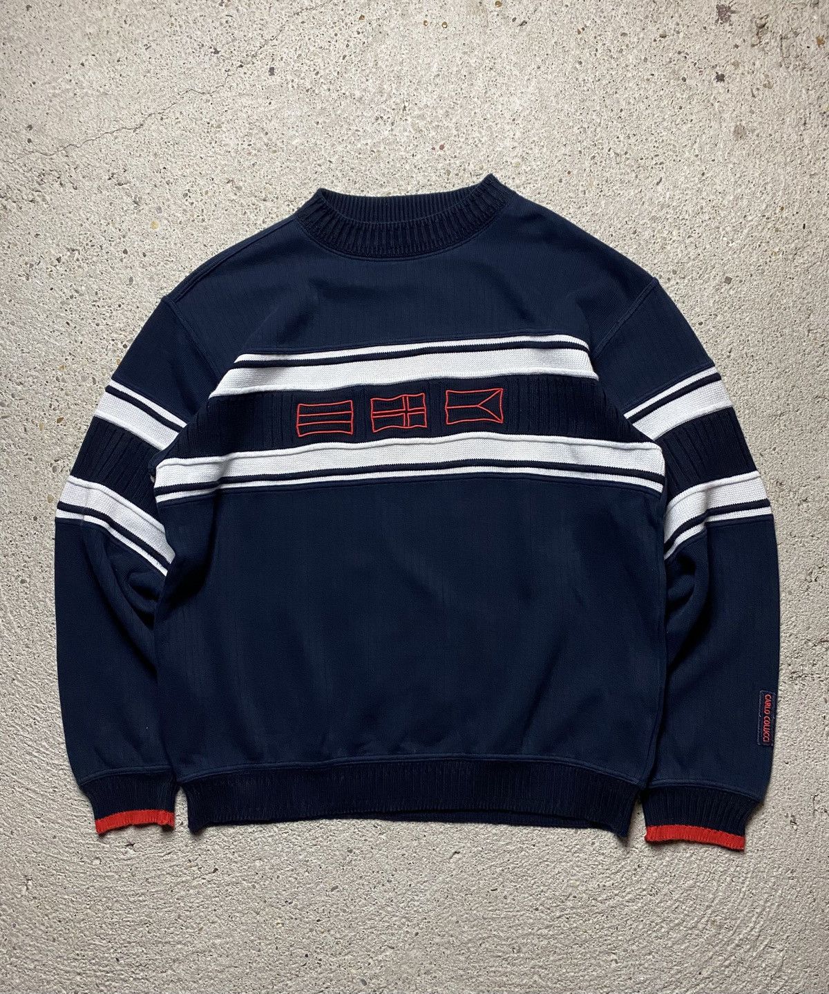 Carlo Colucci Carlo colluci knitwear sweater navy scandinavia czech Size US L / EU 52-54 / 3 - 1 Thumbnail