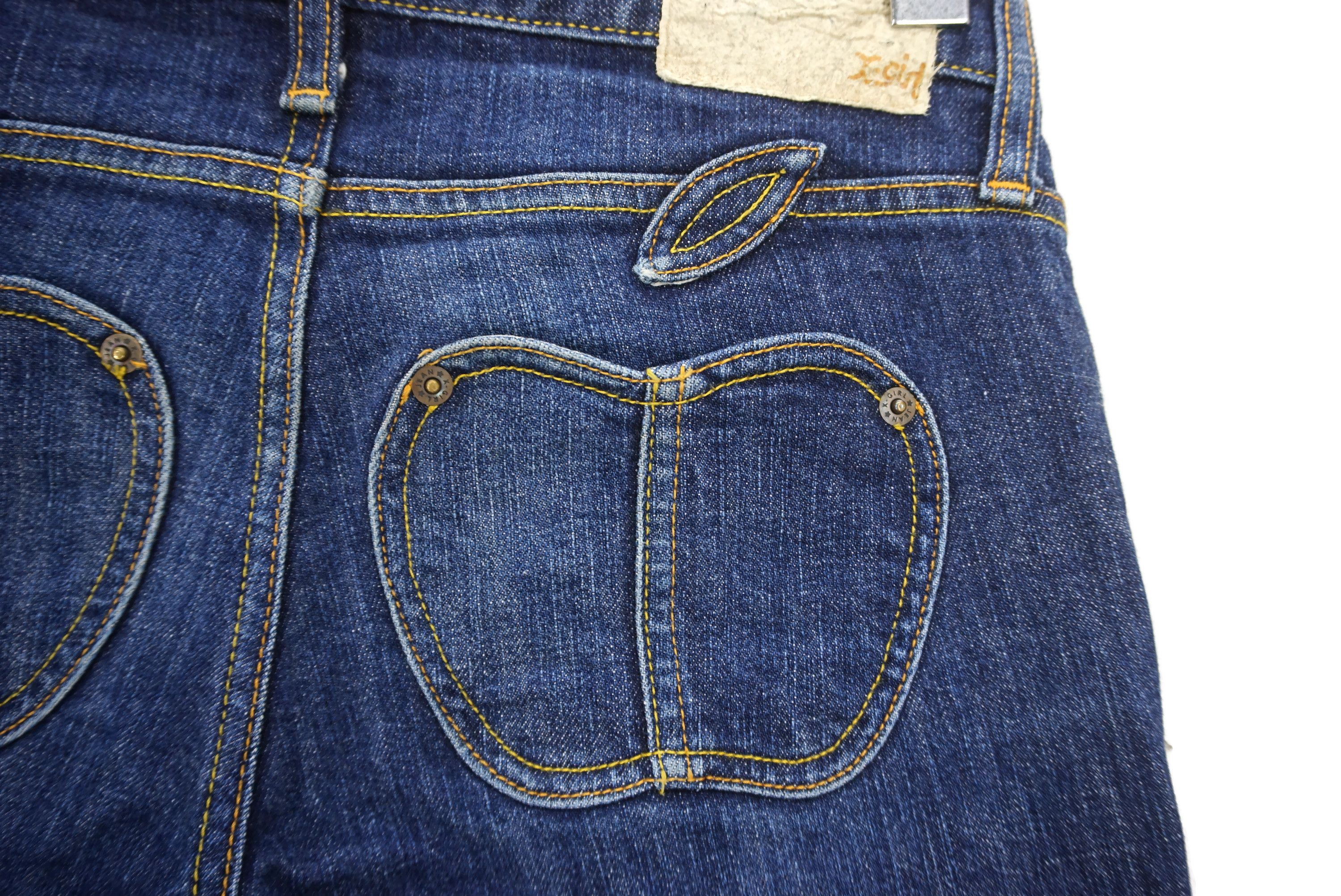 Japanese Brand X-Girl Jeans fits W30xL31 Made in Japan Skinny Apple Shaped Size 26" / US 2 / IT 38 - 10 Thumbnail