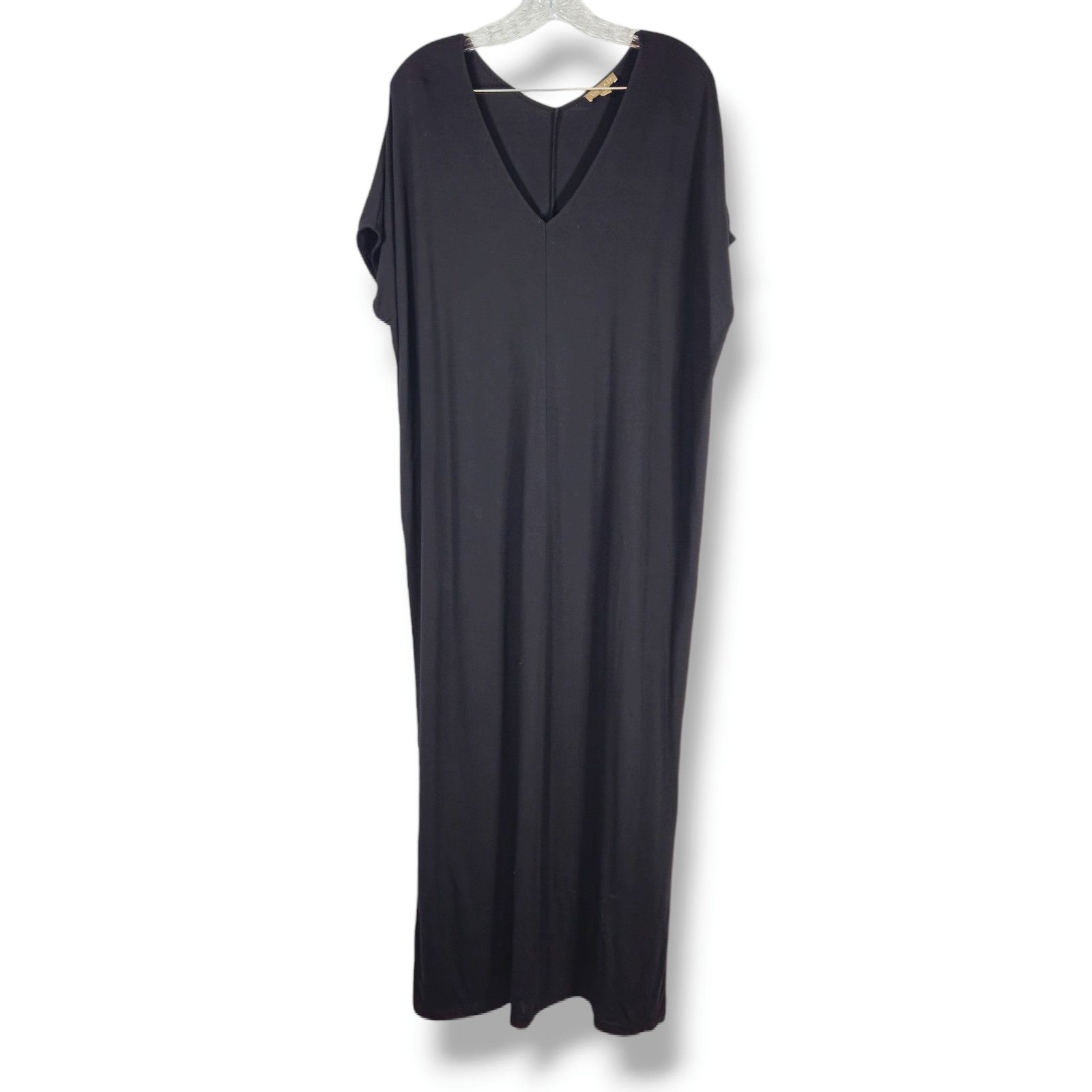 Other EUC Lilla P Double V-Neck Oversized Jersey Maxi Dress Sz. XL Size XL / US 12-14 / IT 48-50 - 1 Thumbnail