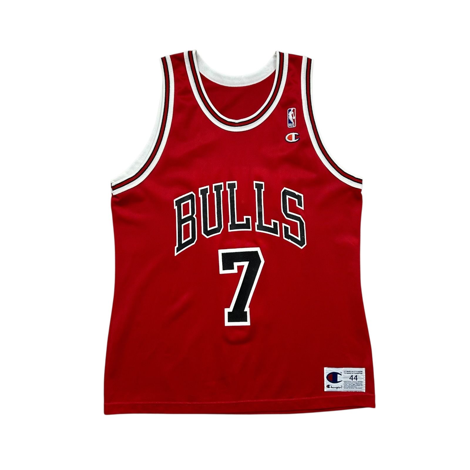 NBA VTG 90s NBA CHICAGO BULLS TONY KUKOC #7 CHAMPION JERSEY Size US L / EU 52-54 / 3 - 2 Thumbnail