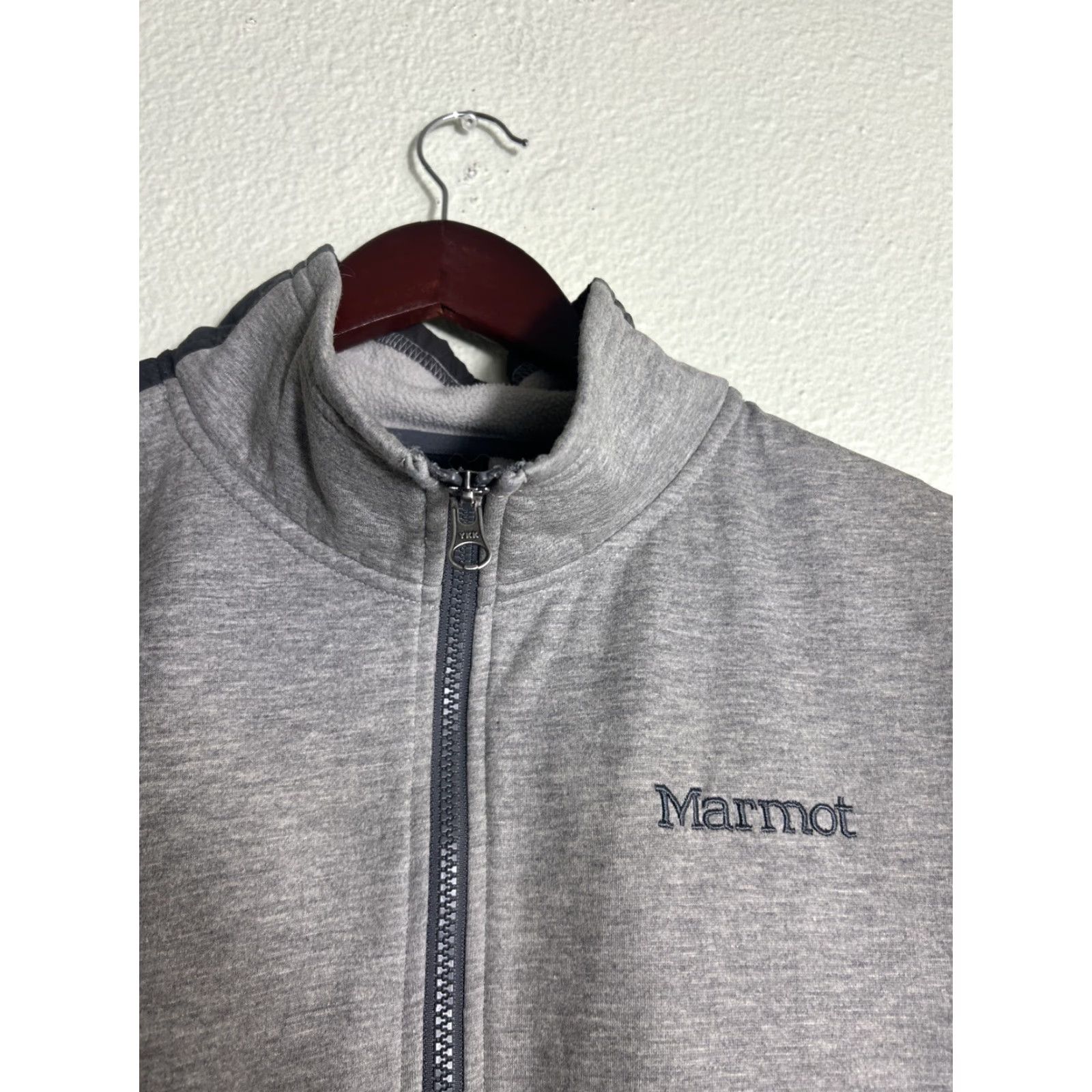 Marmot Marmot Windbreaker Jacket Mens Large Gray Windstopper Polyester Nylon Cotton L Regular Size US L / EU 52-54 / 3 - 5 Thumbnail