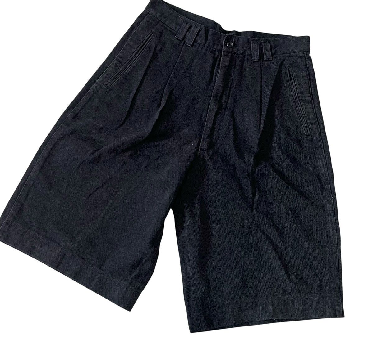 Comme des Garcons TAX FREE 🇺🇸 cdg homme AD1988 black cotton wide leg shorts Size US 28 / EU 44 - 2 Thumbnail