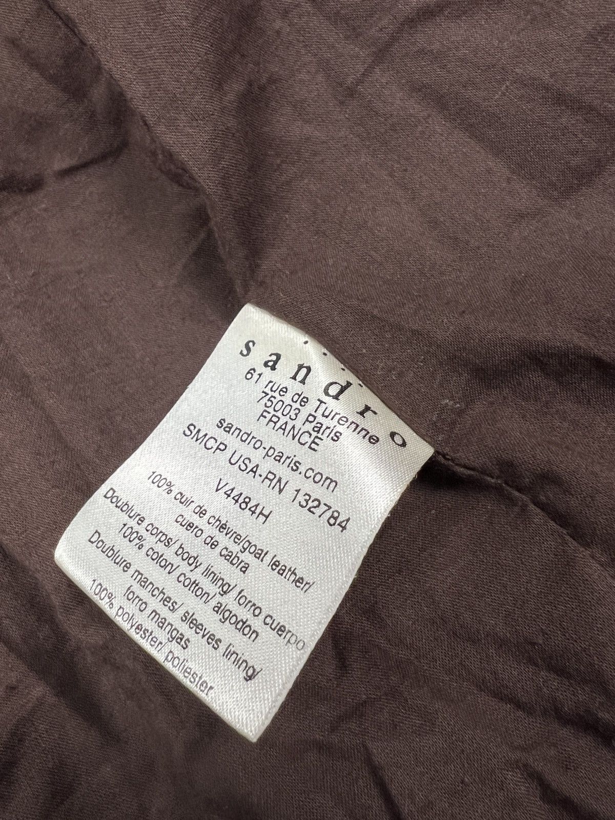 Sandro Sandro Paris Vintage Brown Leather Blazer Women’s Size 2 (M) Size M / US 6-8 / IT 42-44 - 12 Thumbnail