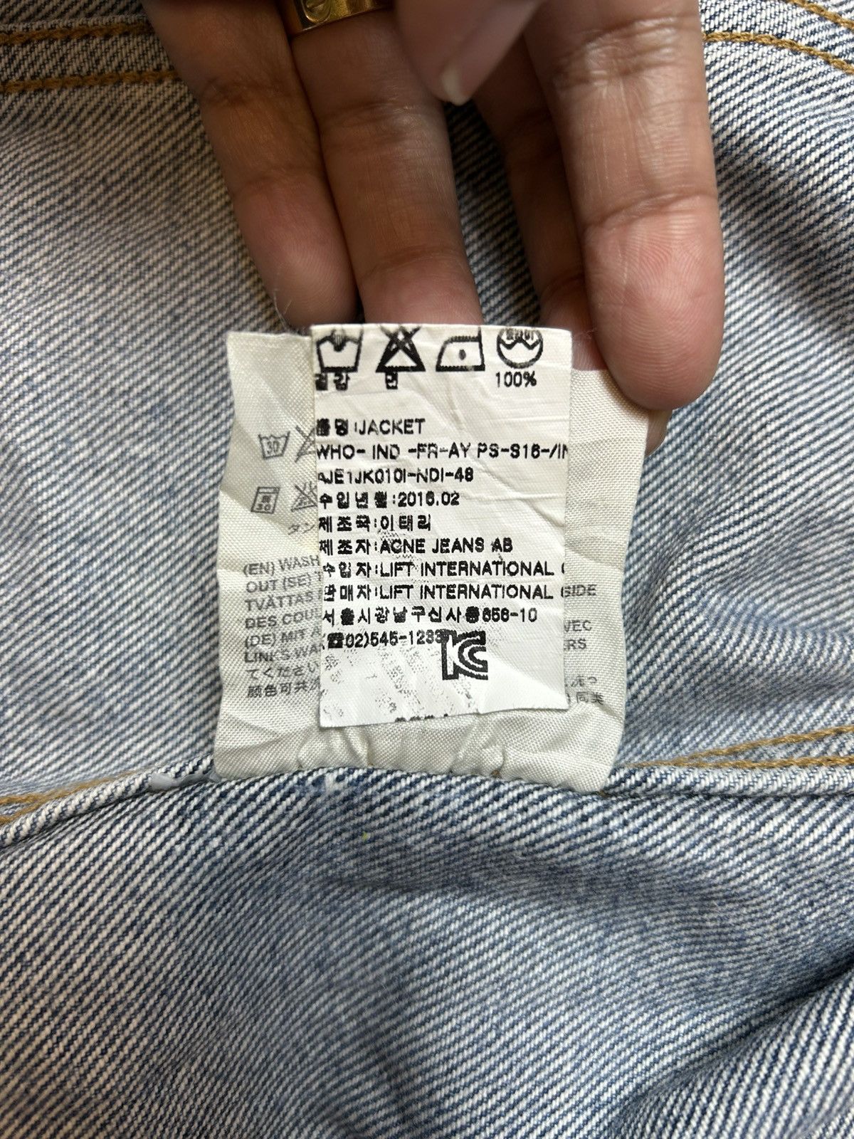 Acne Studios × Japanese Brand ACNE STUDIOS DENIM JACKET Size S / US 4 / IT 40 - 9 Thumbnail